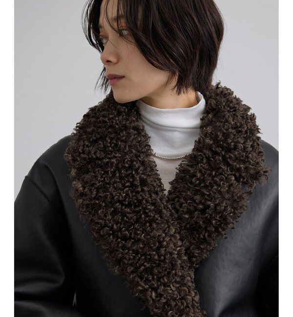 SALON adam et rope'「ムートンライクリバーシブルショートコート」|その他|