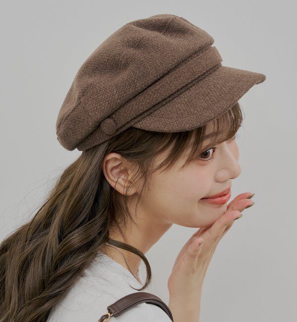  「くるみボタンキャスケット」|ハット|