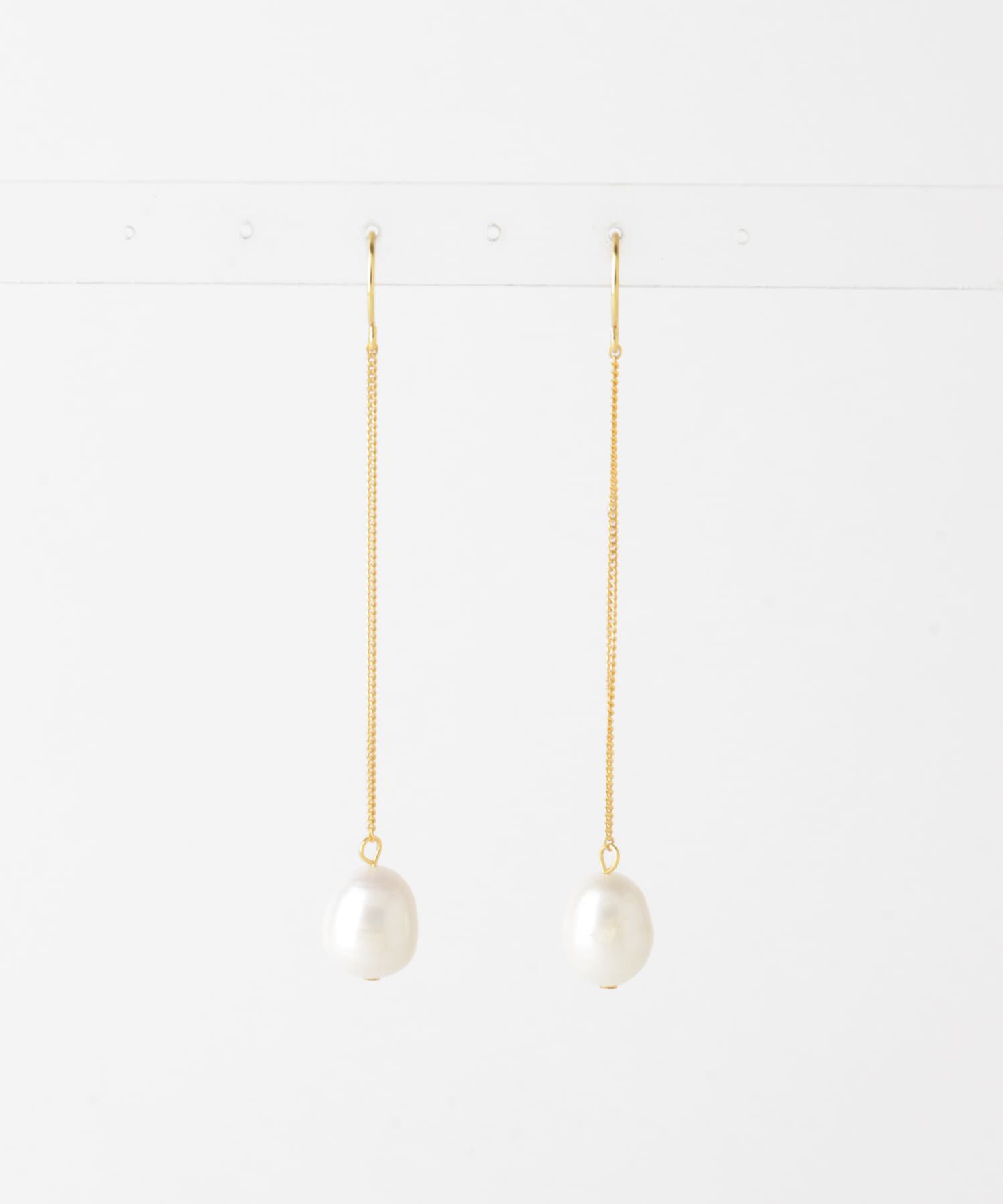 SMELLY「SMELLY so&rsquo;　pearl chain pierce gld」|ピアス|