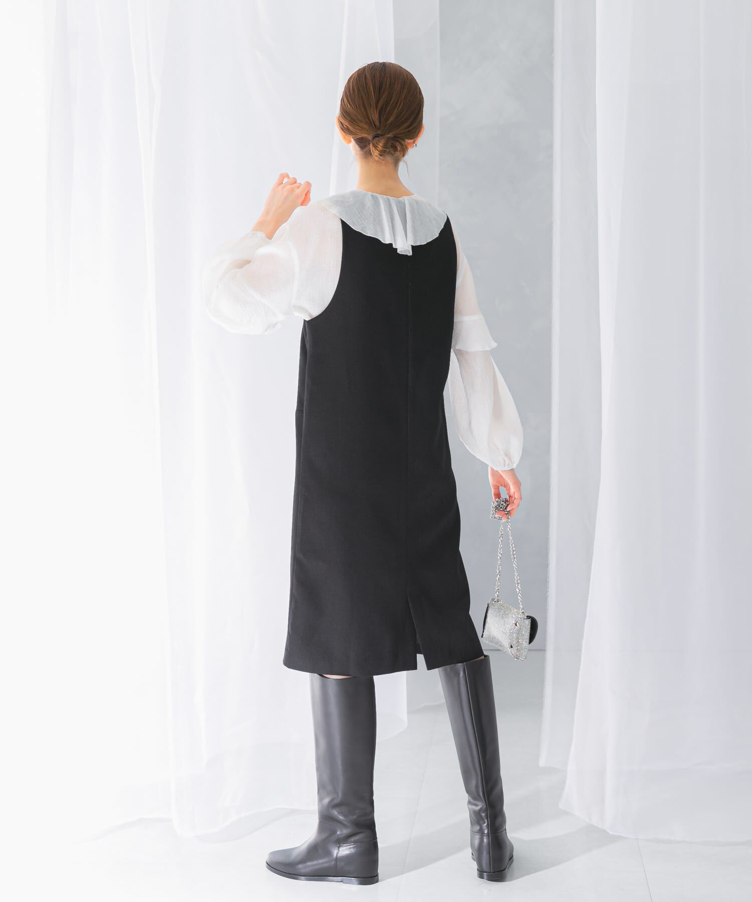 URBAN RESEARCH ROSSO「『UR TECH』ジャンパーワンピース」|ワンピース|