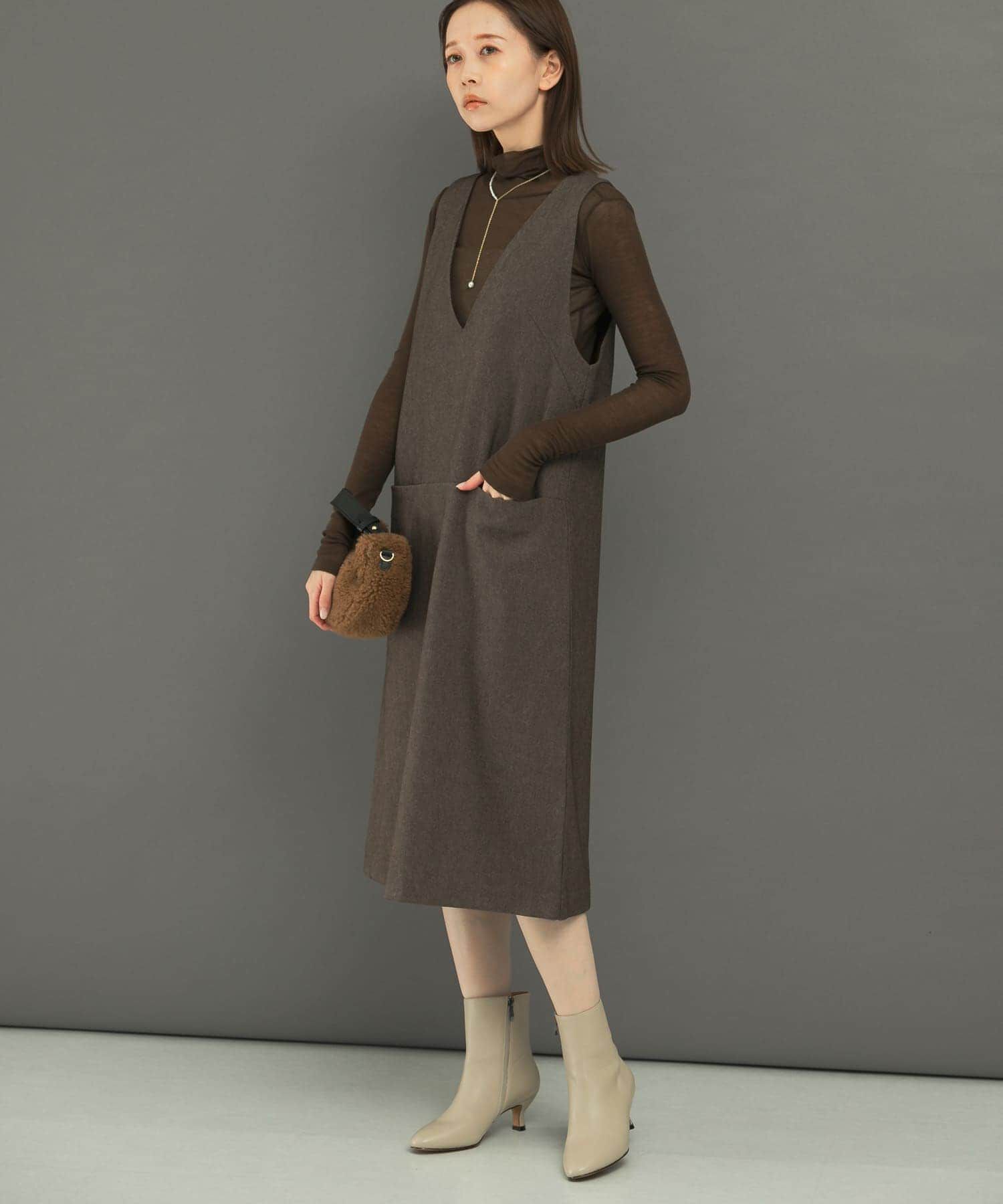 URBAN RESEARCH ROSSO「『UR TECH』ジャンパーワンピース」|ワンピース|