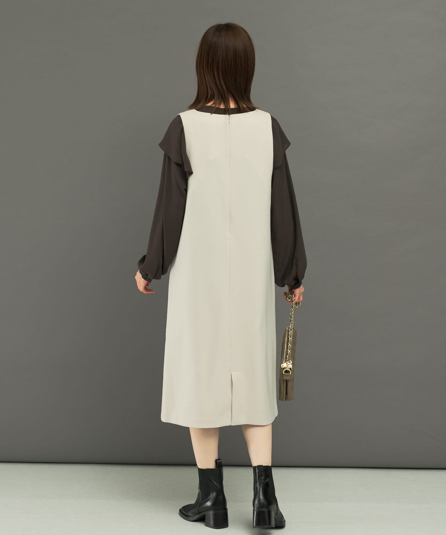 URBAN RESEARCH ROSSO「『UR TECH』ジャンパーワンピース」|ワンピース|
