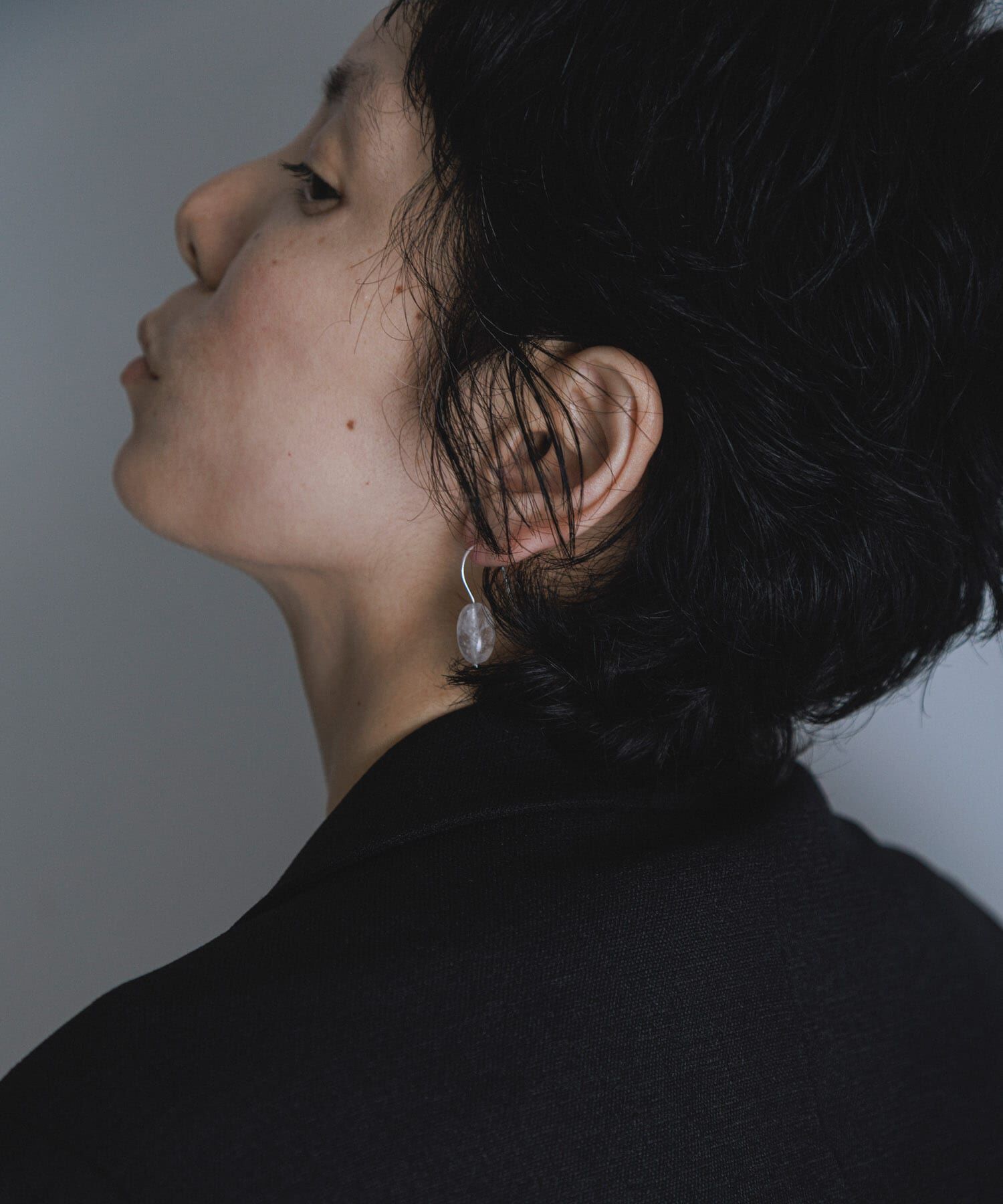 SMELLY「SMELLY so&rsquo;　stone drop hook pierce」|ピアス|