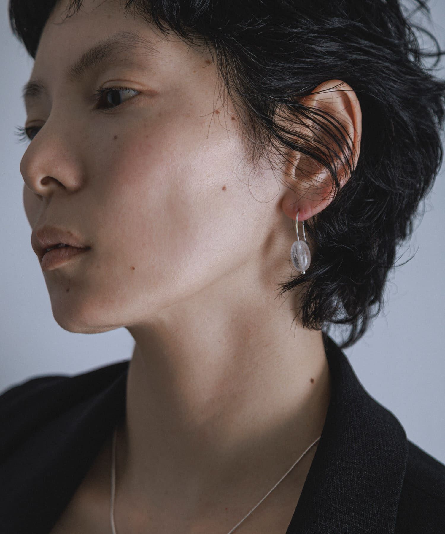 SMELLY「SMELLY so&rsquo;　stone drop hook pierce」|ピアス|