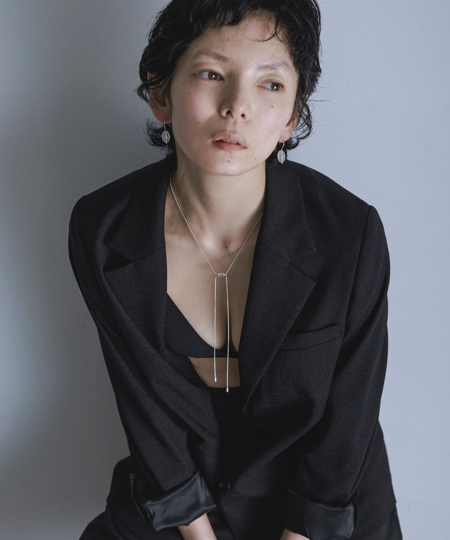SMELLY「SMELLY so&rsquo;　stone drop hook pierce」|ピアス|