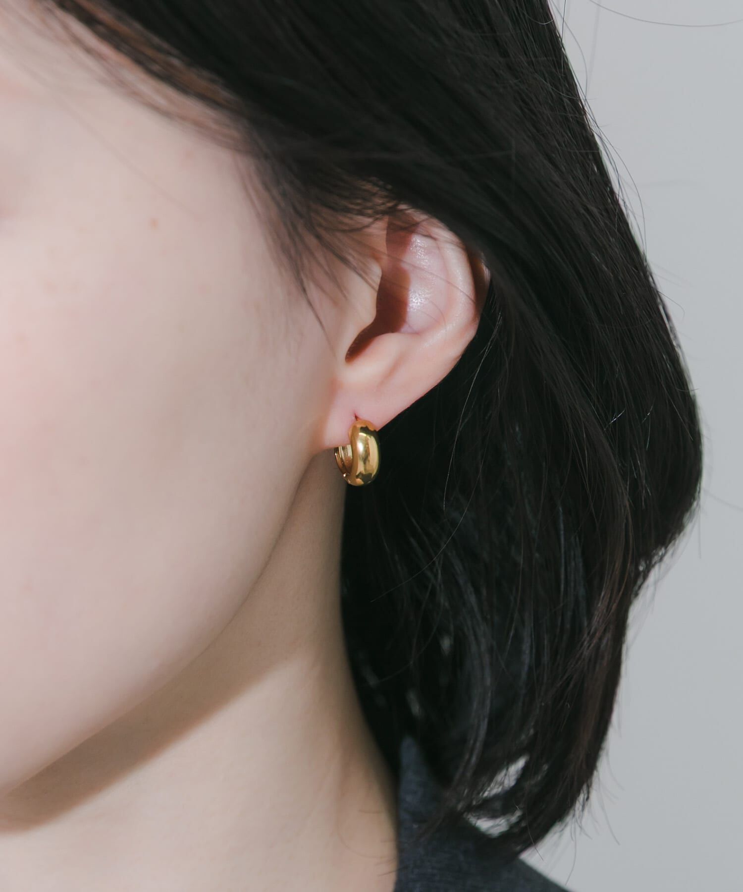SMELLY「ステンレスプックリミニフープピアス」|ピアス|