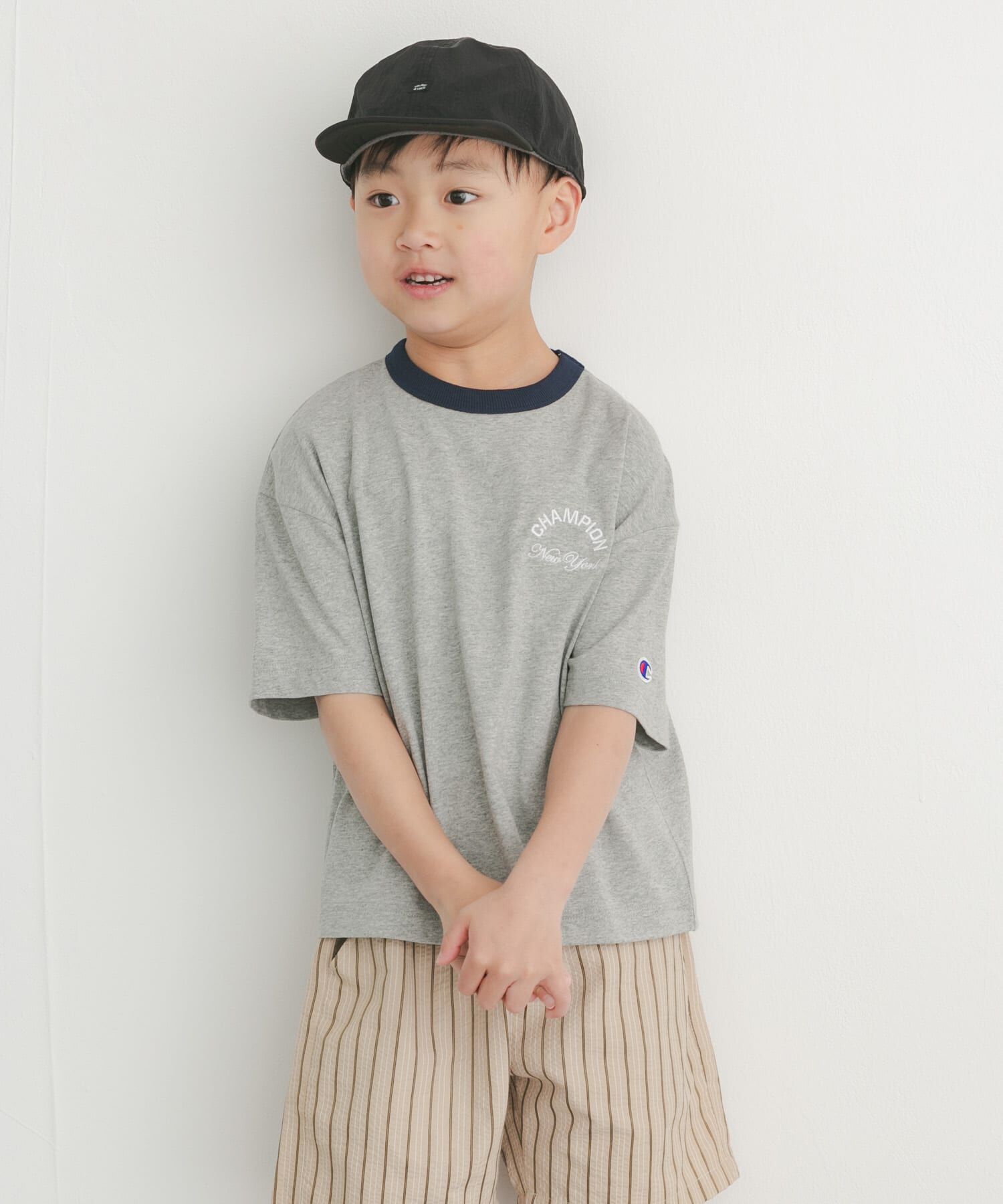 URBAN RESEARCH DOORS「『別注』CHAMPION&times;DOORS　リンガー刺繍ロゴTシャツ(KIDS)」|その他|