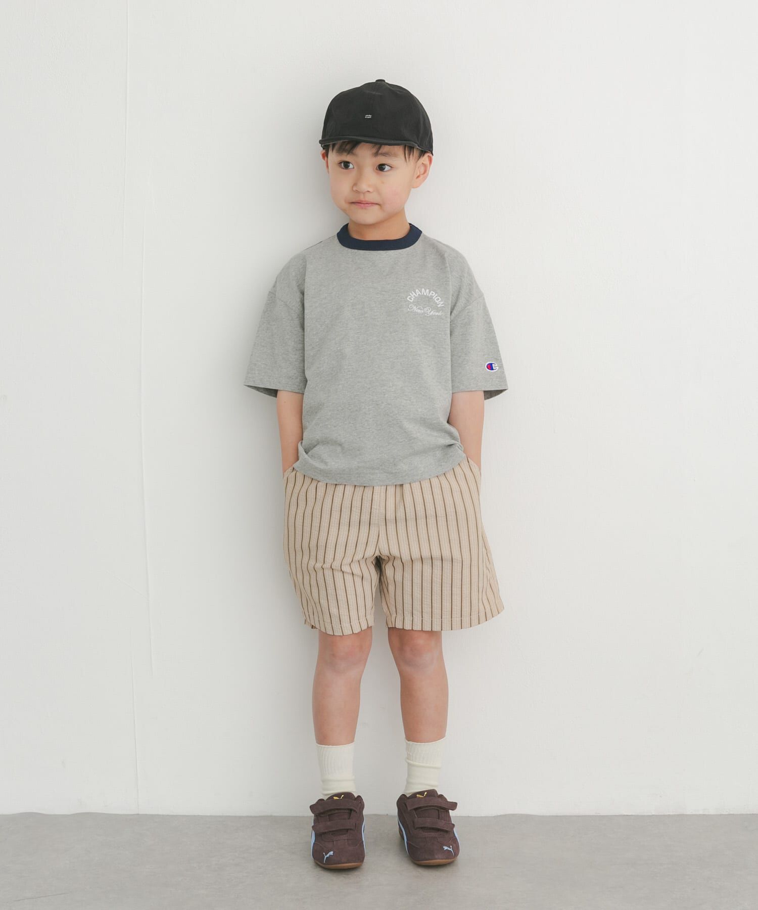 URBAN RESEARCH DOORS「『別注』CHAMPION&times;DOORS　リンガー刺繍ロゴTシャツ(KIDS)」|その他|