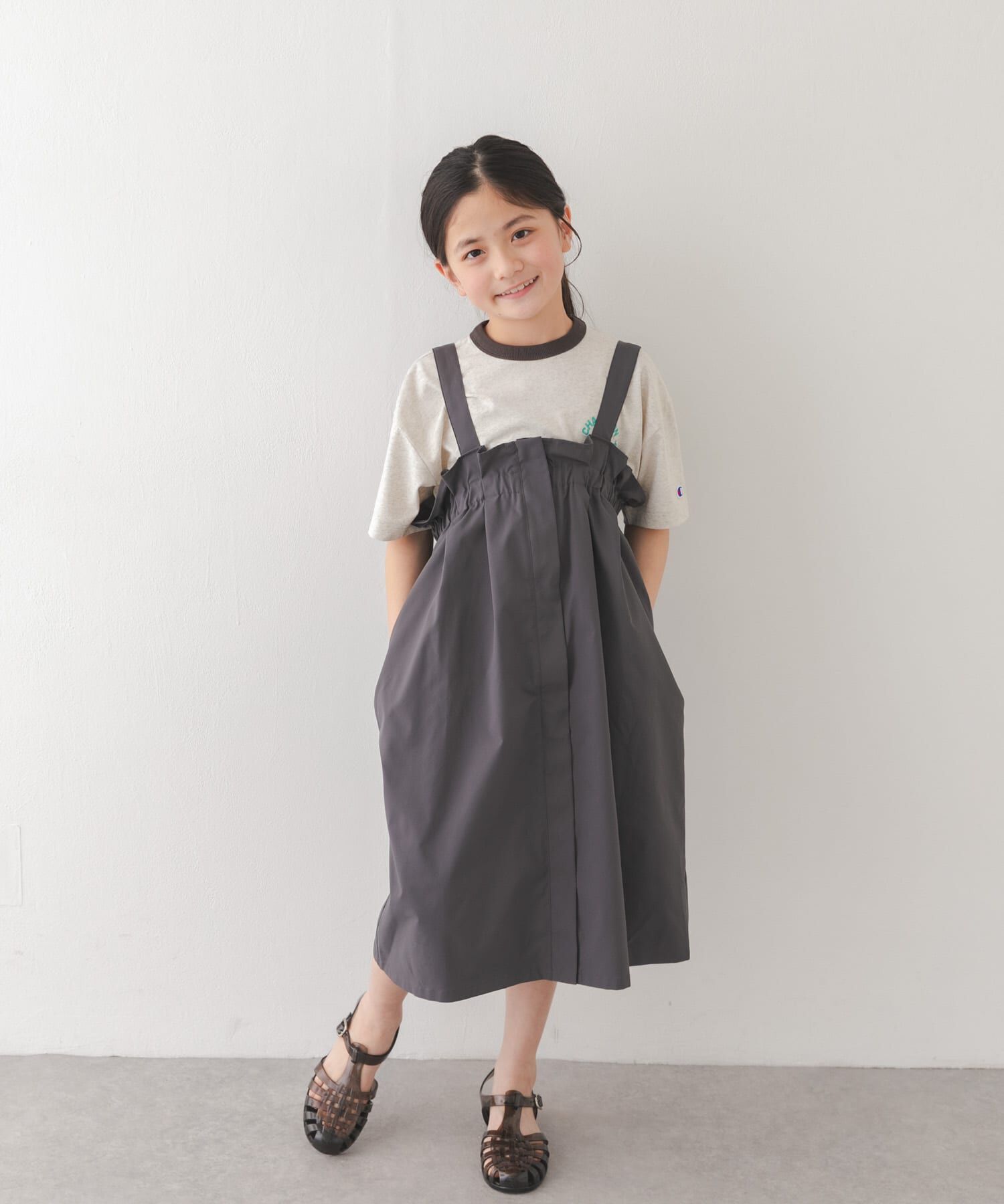 URBAN RESEARCH DOORS「『別注』CHAMPION&times;DOORS　リンガー刺繍ロゴTシャツ(KIDS)」|その他|