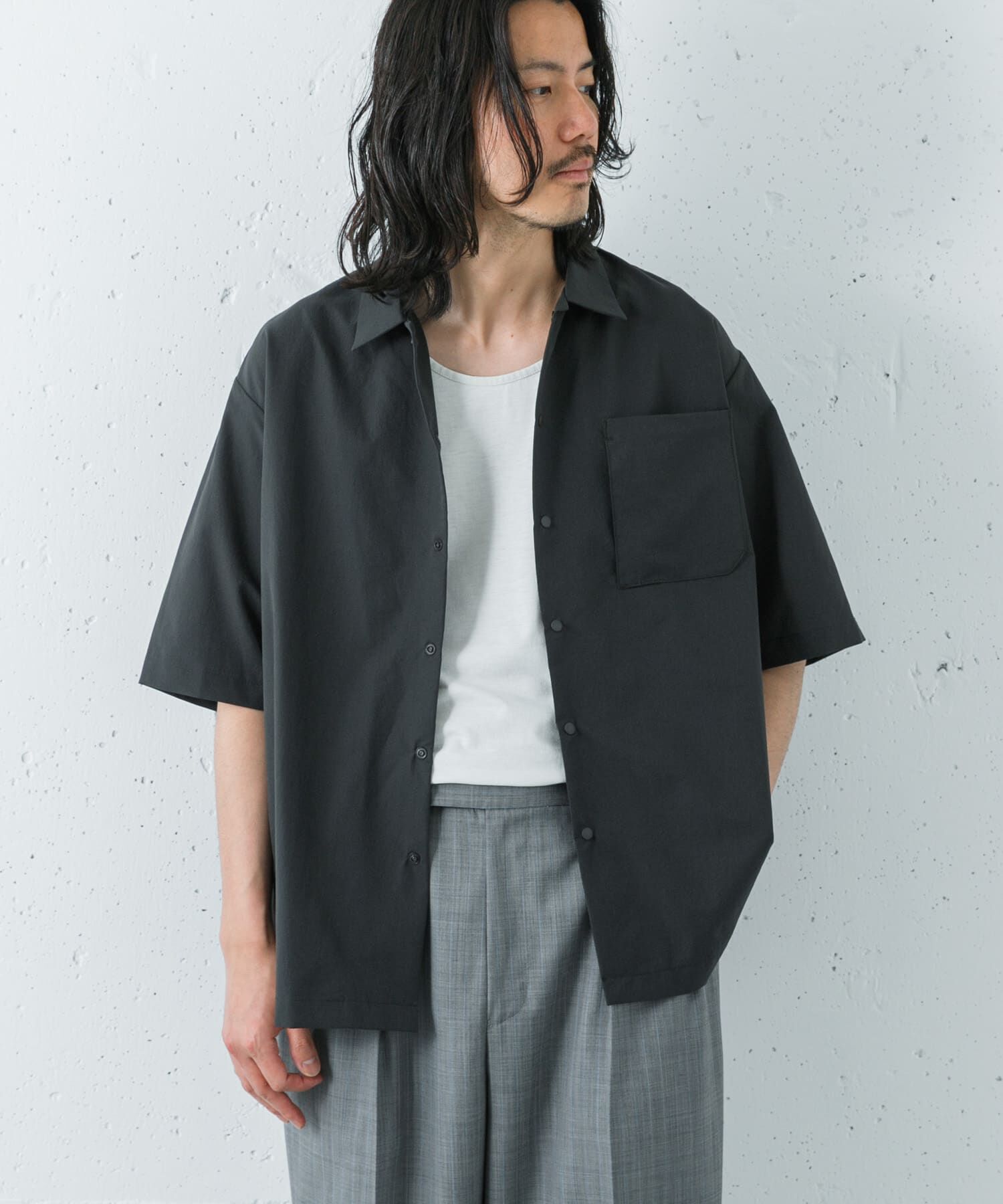 URBAN RESEARCH「『洗濯可/防シワ/撥水』COOL DOTS SHORT-SLEEVE SHIRTS」|シャツ・ブラウス|