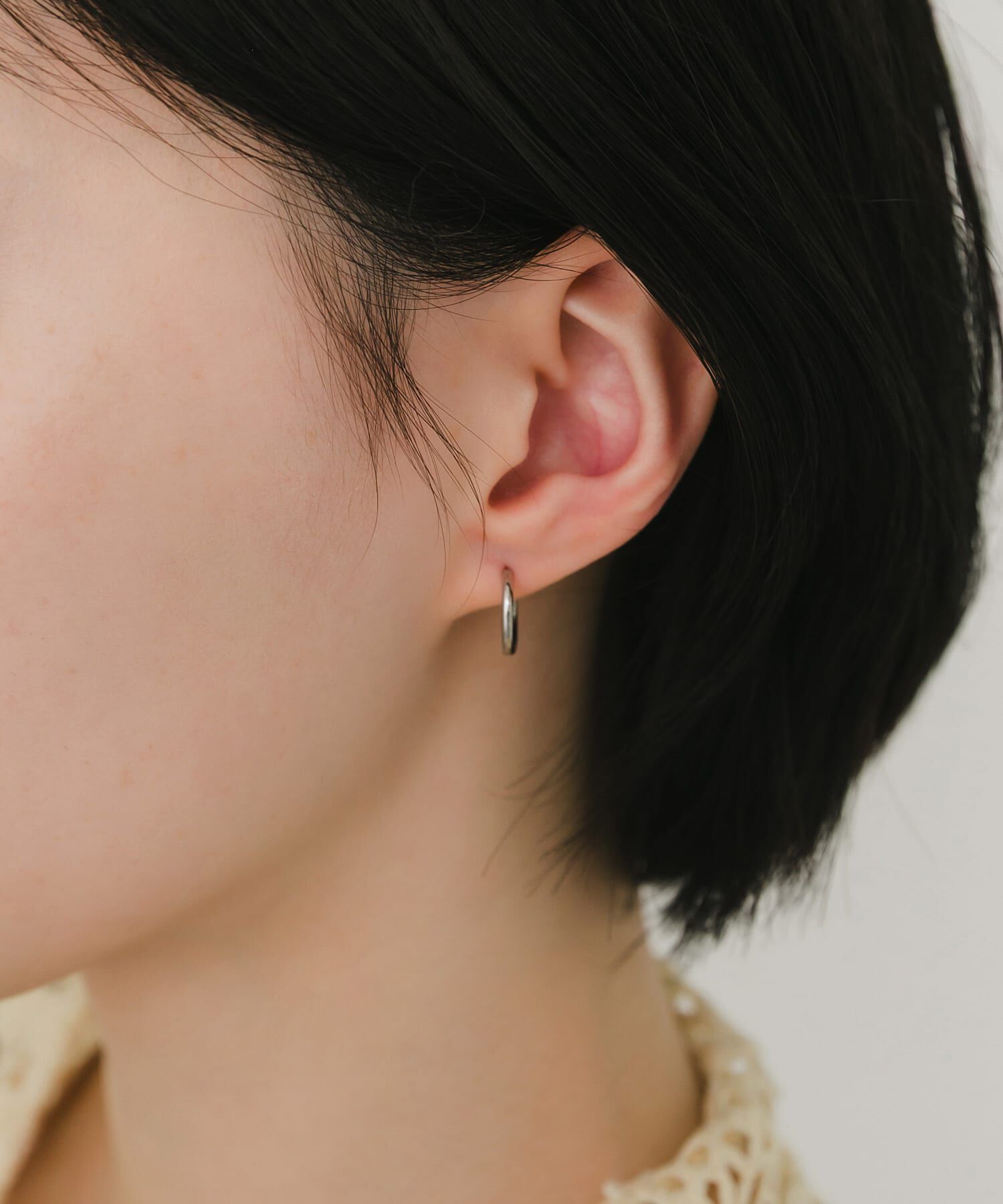 SMELLY「ステンレスフープピアス10mm」|ピアス|
