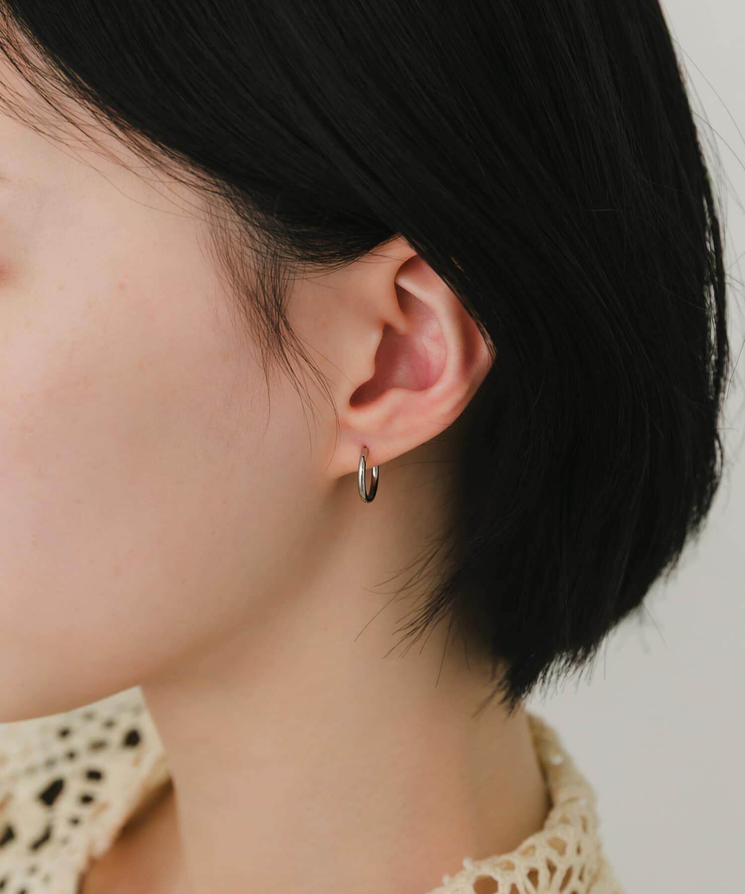SMELLY「ステンレスフープピアス10mm」|ピアス|