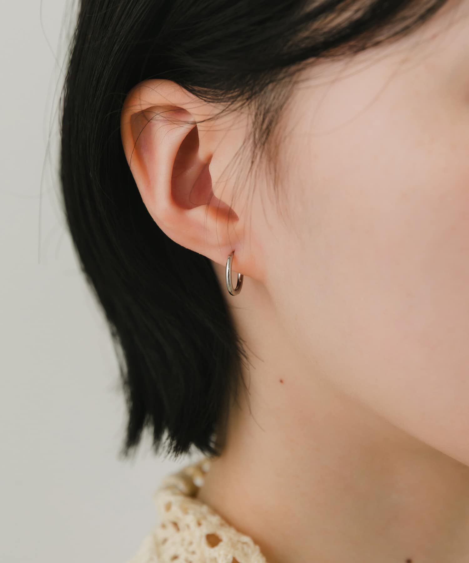 SMELLY「ステンレスフープピアス10mm」|ピアス|