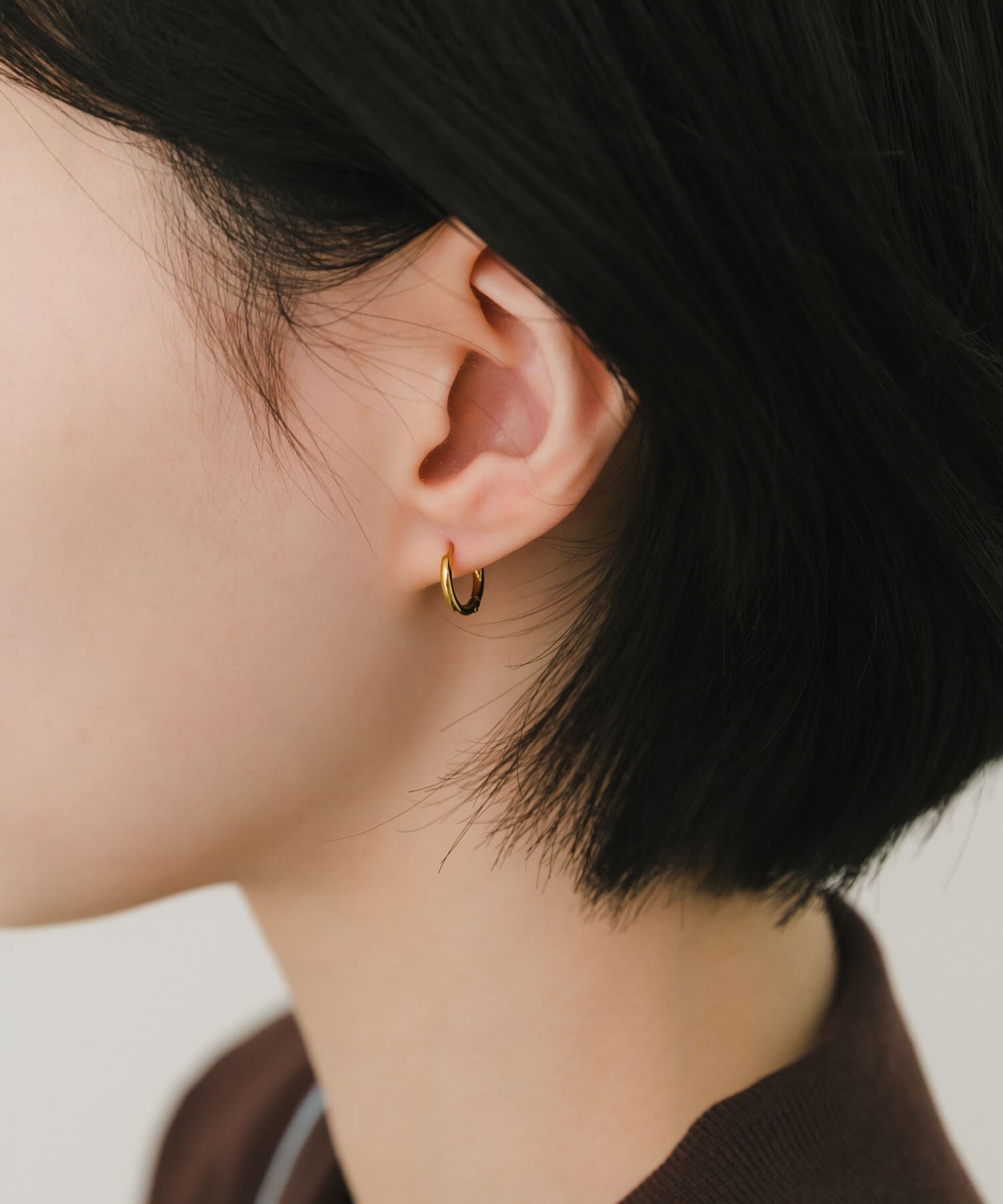 SMELLY「ステンレスフープピアス10mm」|ピアス|