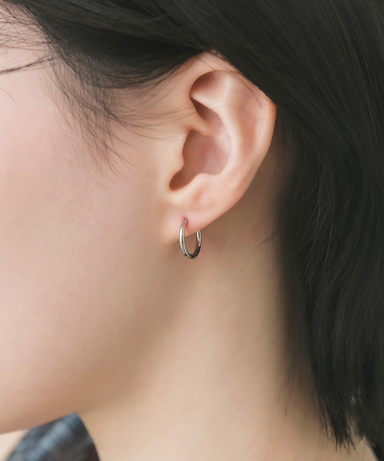 SMELLY「ステンレスフープピアス13mm」|ピアス|