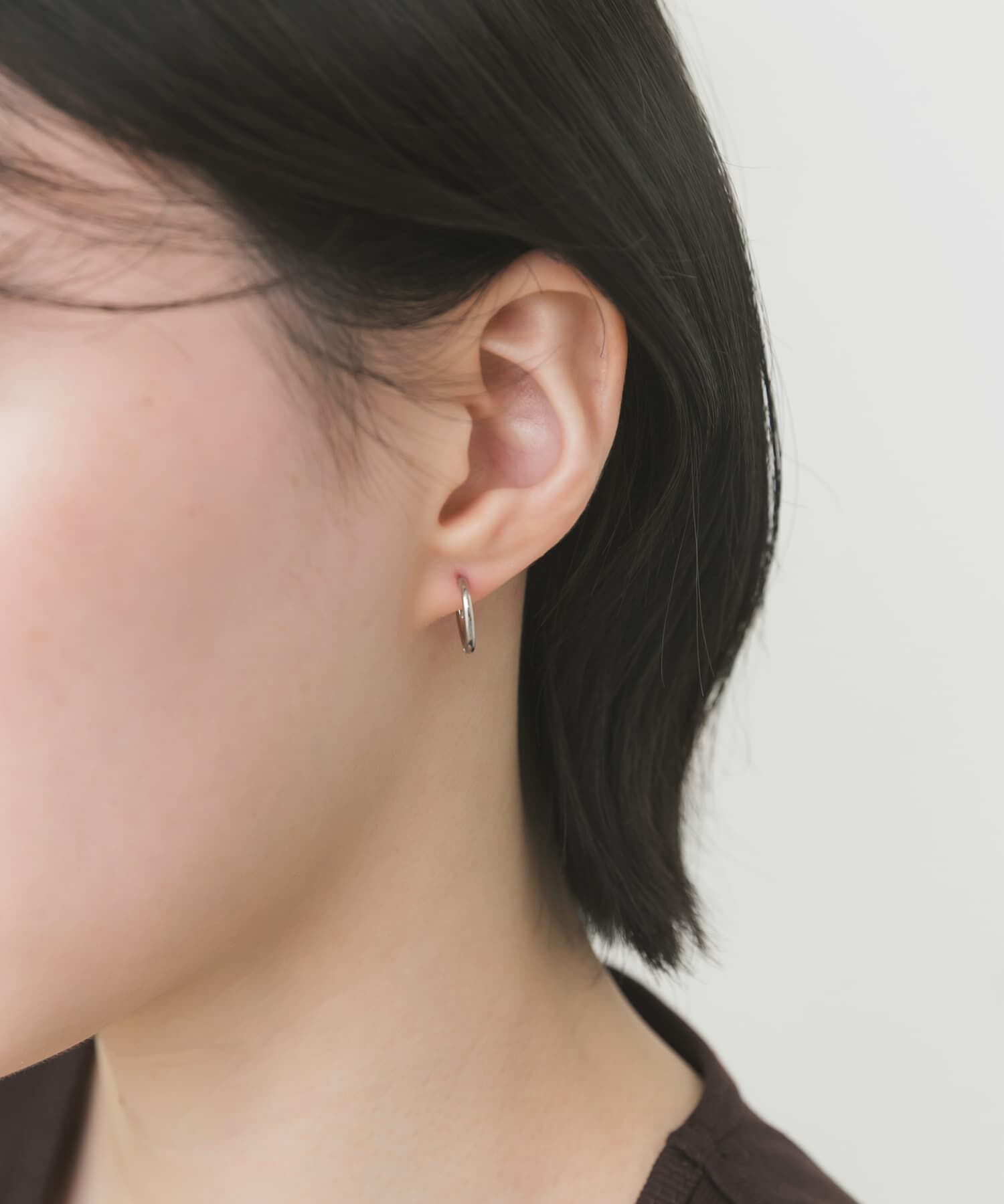 SMELLY「ステンレスフープピアス13mm」|ピアス|