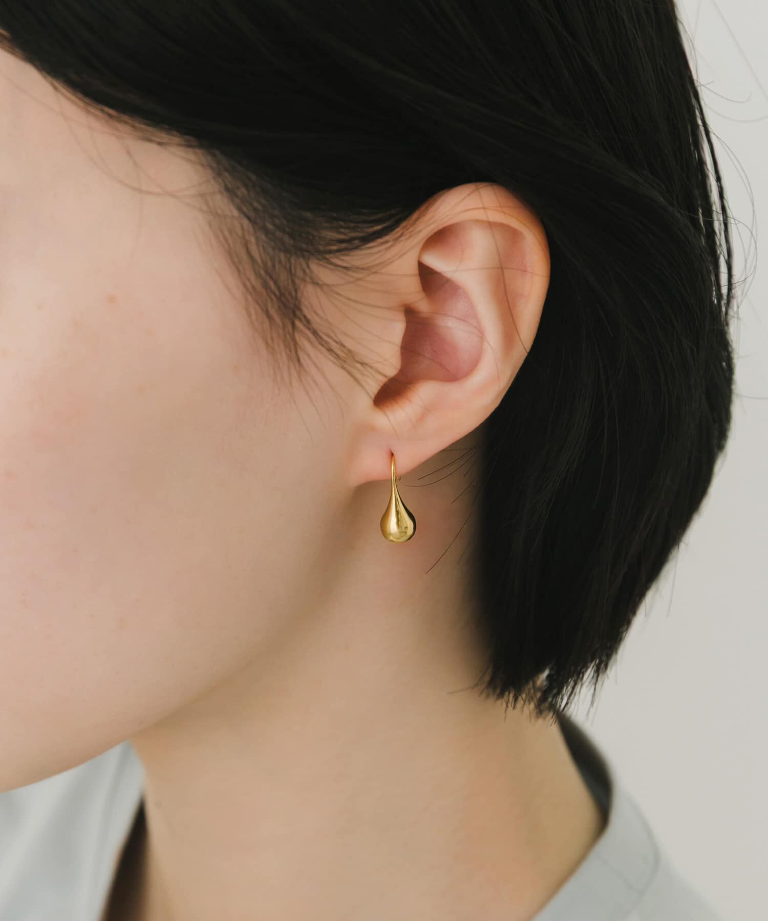 SMELLY「ステンレスドロップフックピアス」|ピアス|
