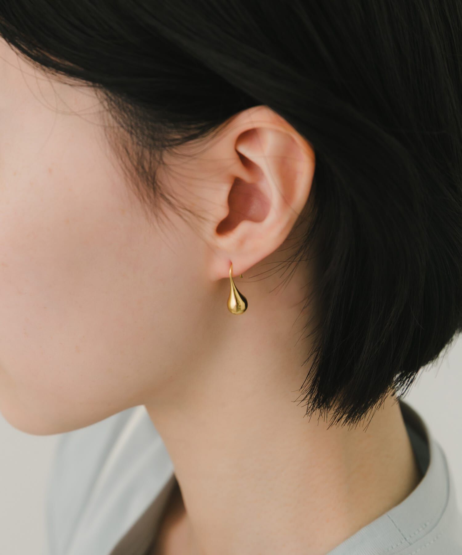SMELLY「ステンレスドロップフックピアス」|ピアス|