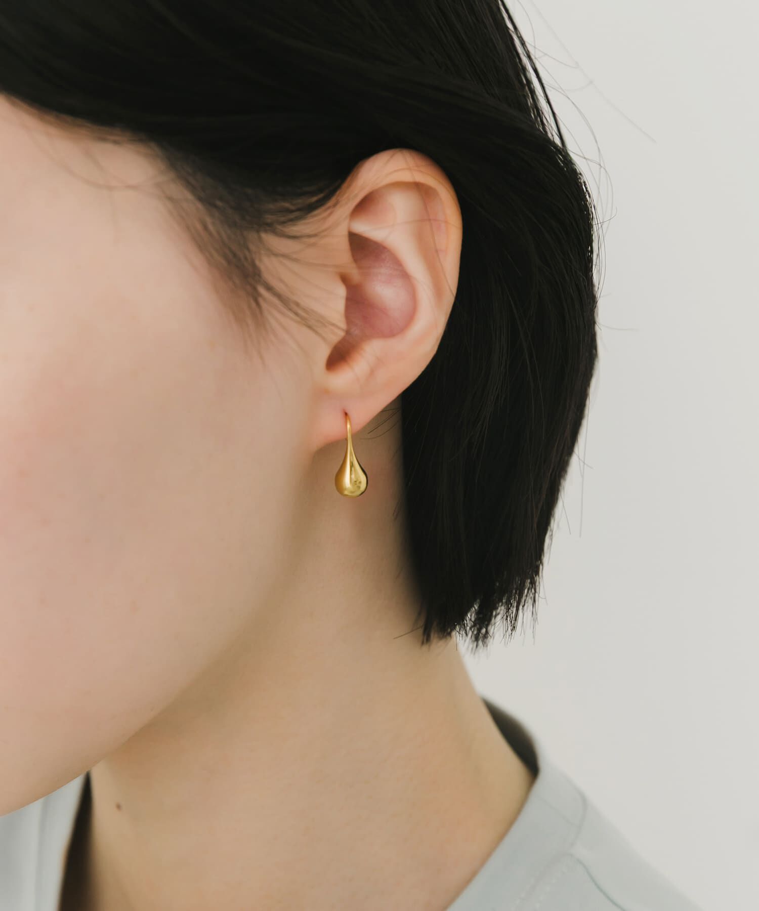 SMELLY「ステンレスドロップフックピアス」|ピアス|
