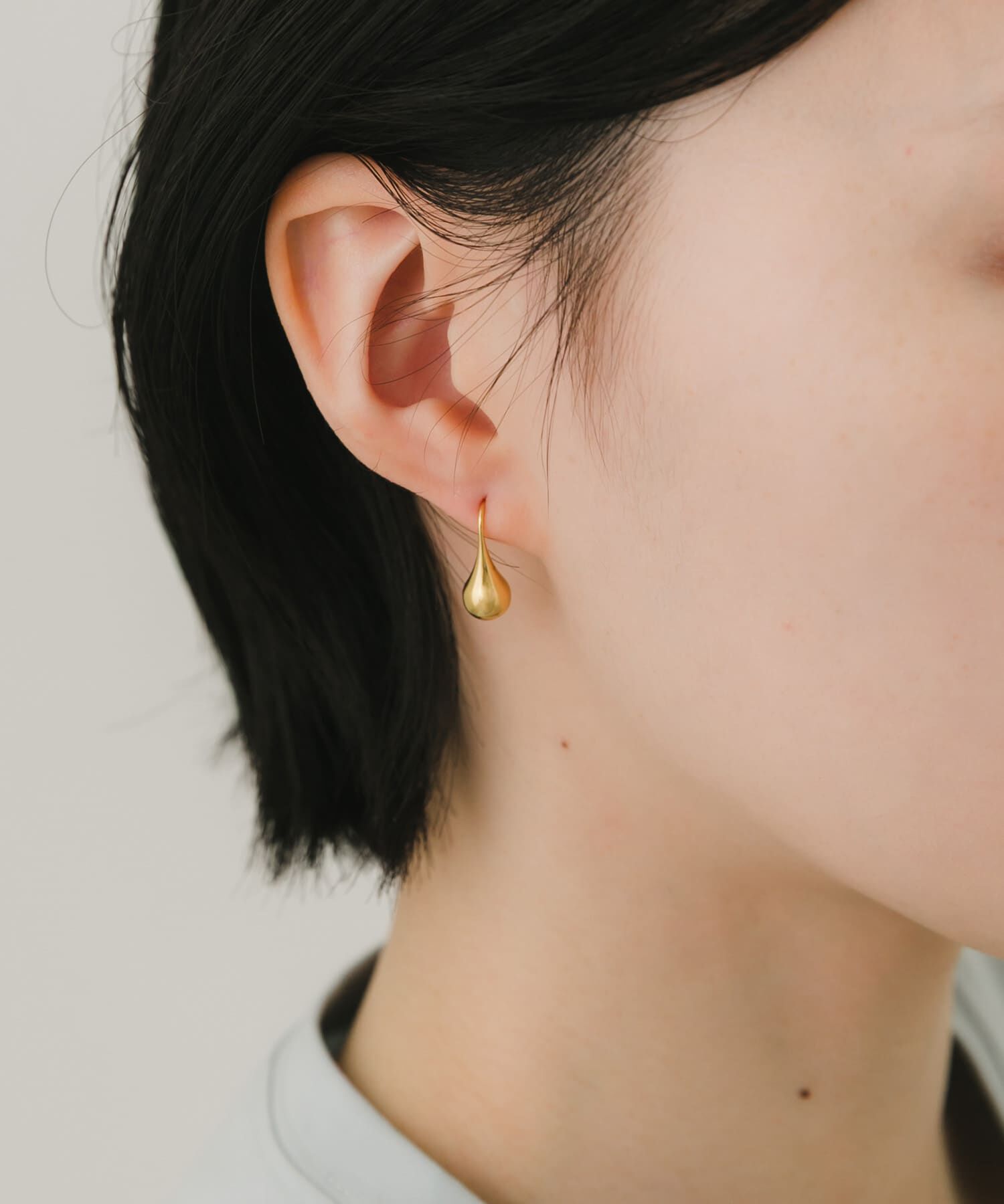 SMELLY「ステンレスドロップフックピアス」|ピアス|