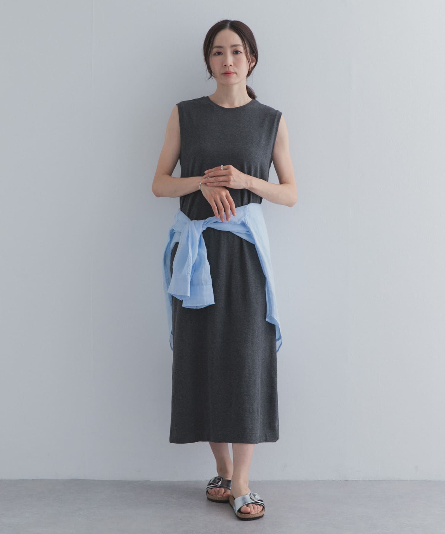 URBAN RESEARCH DOORS「ノースリーブカットリブワンピース」|ワンピース|
