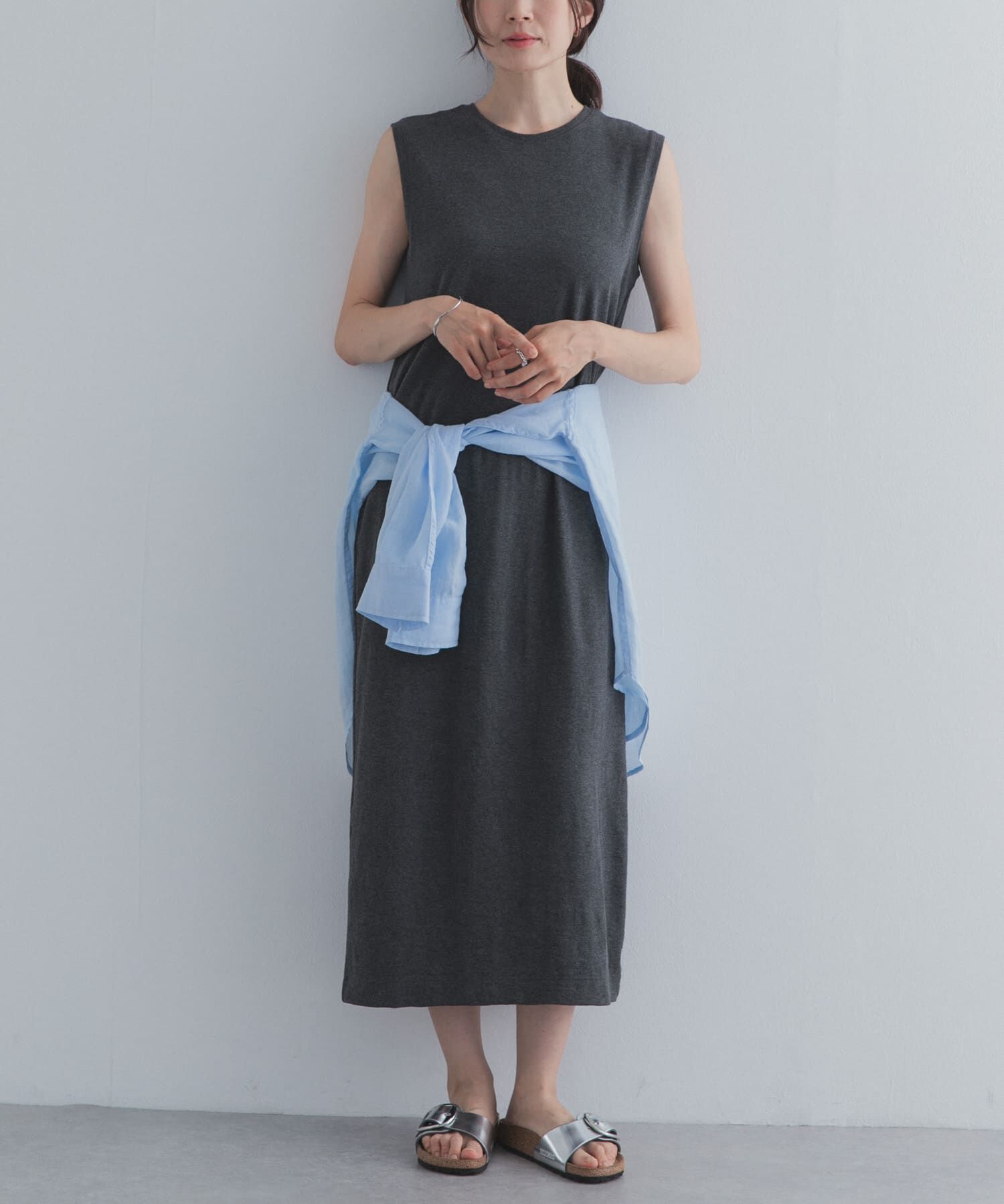 URBAN RESEARCH DOORS「ノースリーブカットリブワンピース」|ワンピース|