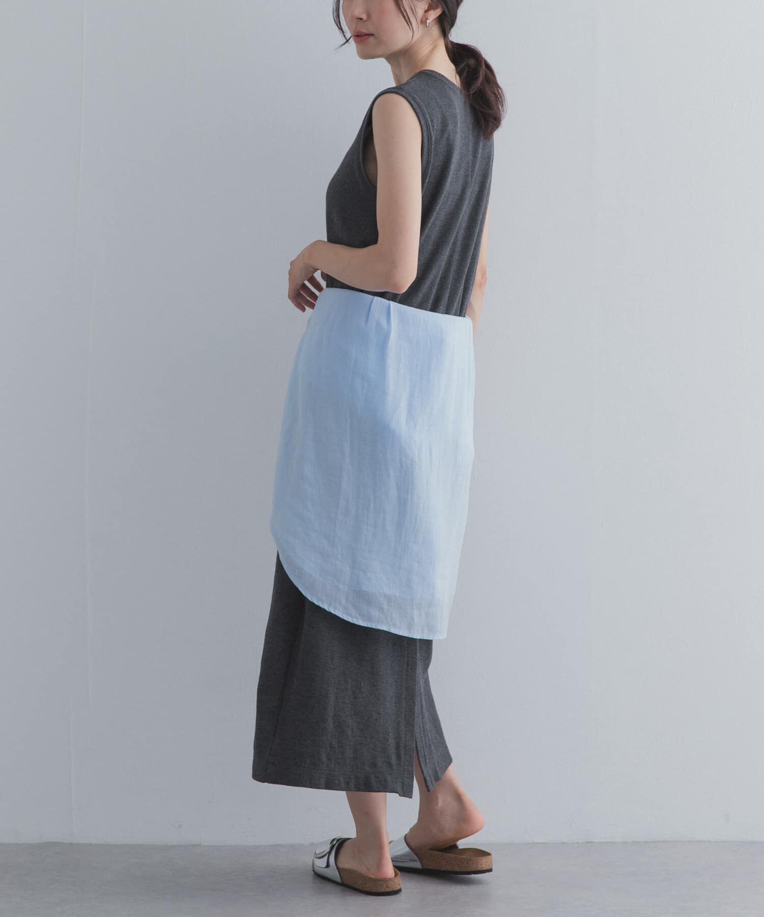 URBAN RESEARCH DOORS「ノースリーブカットリブワンピース」|ワンピース|