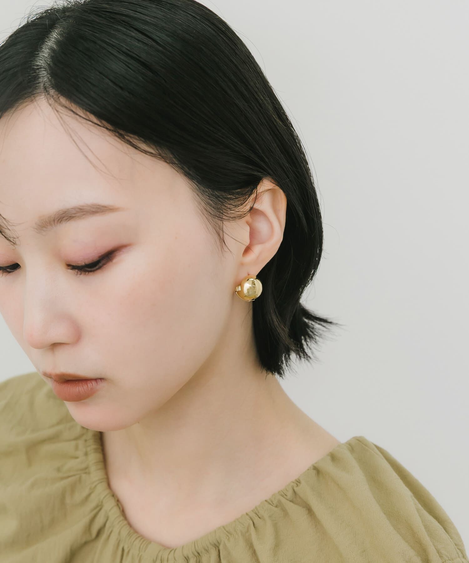 SMELLY「メタルボールワンタッチピアス」|ピアス|
