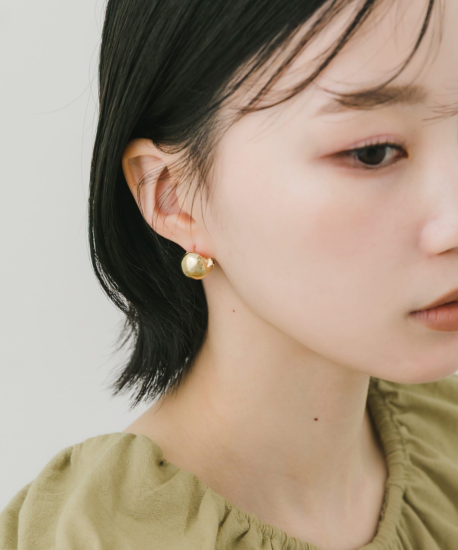 SMELLY「メタルボールワンタッチピアス」|ピアス|