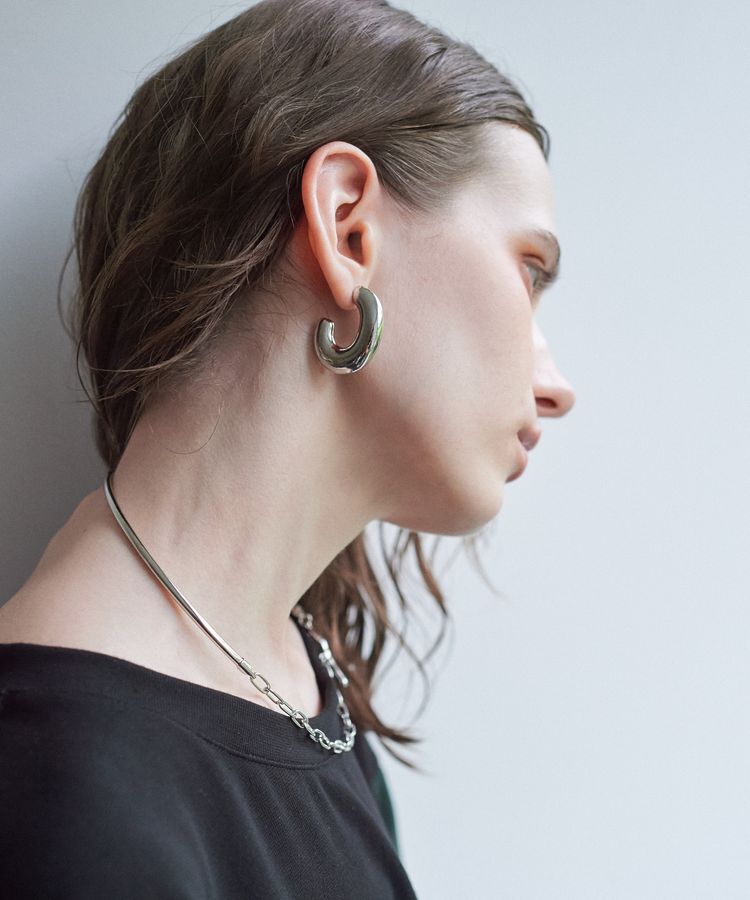 YECCA VECCA「ワイドフープピアス」|ピアス|