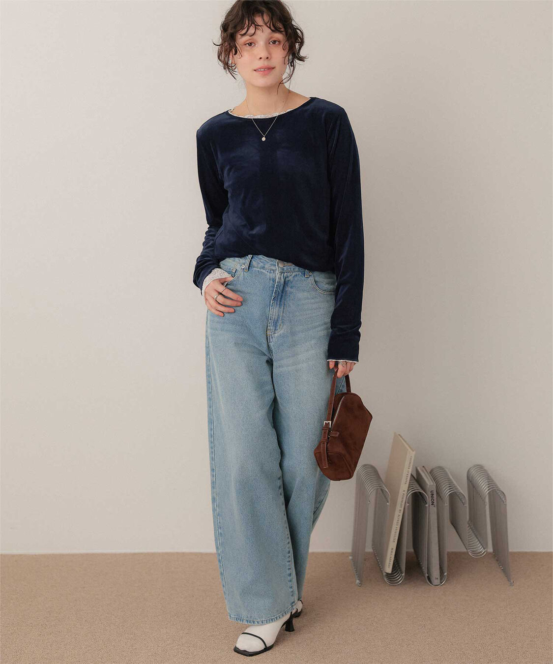 titivate「シアーベロアロングTシャツ」|Tシャツ・カットソー|