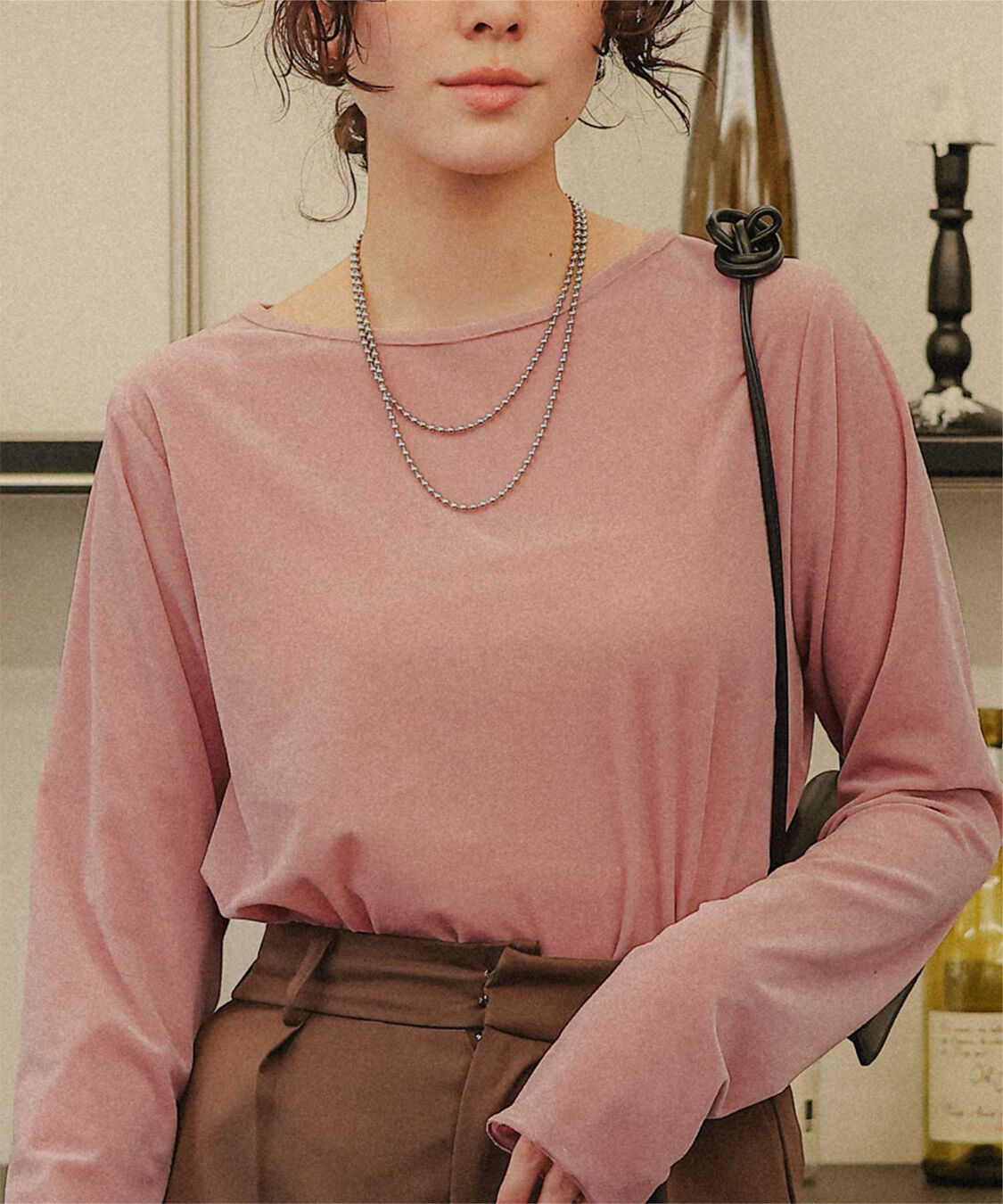 titivate「シアーベロアロングTシャツ」|Tシャツ・カットソー|
