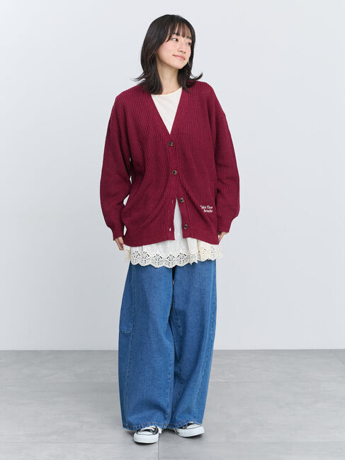 Samansa Mos2「裾袖スカラップレースインナー」|Tシャツ・カットソー|