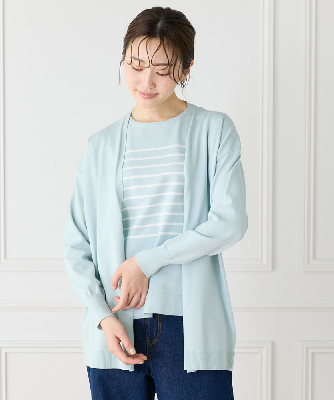 DAY by DAY it&rsquo;s international「ロングカーディガンアンサンブル」|カーディガン|サックス3