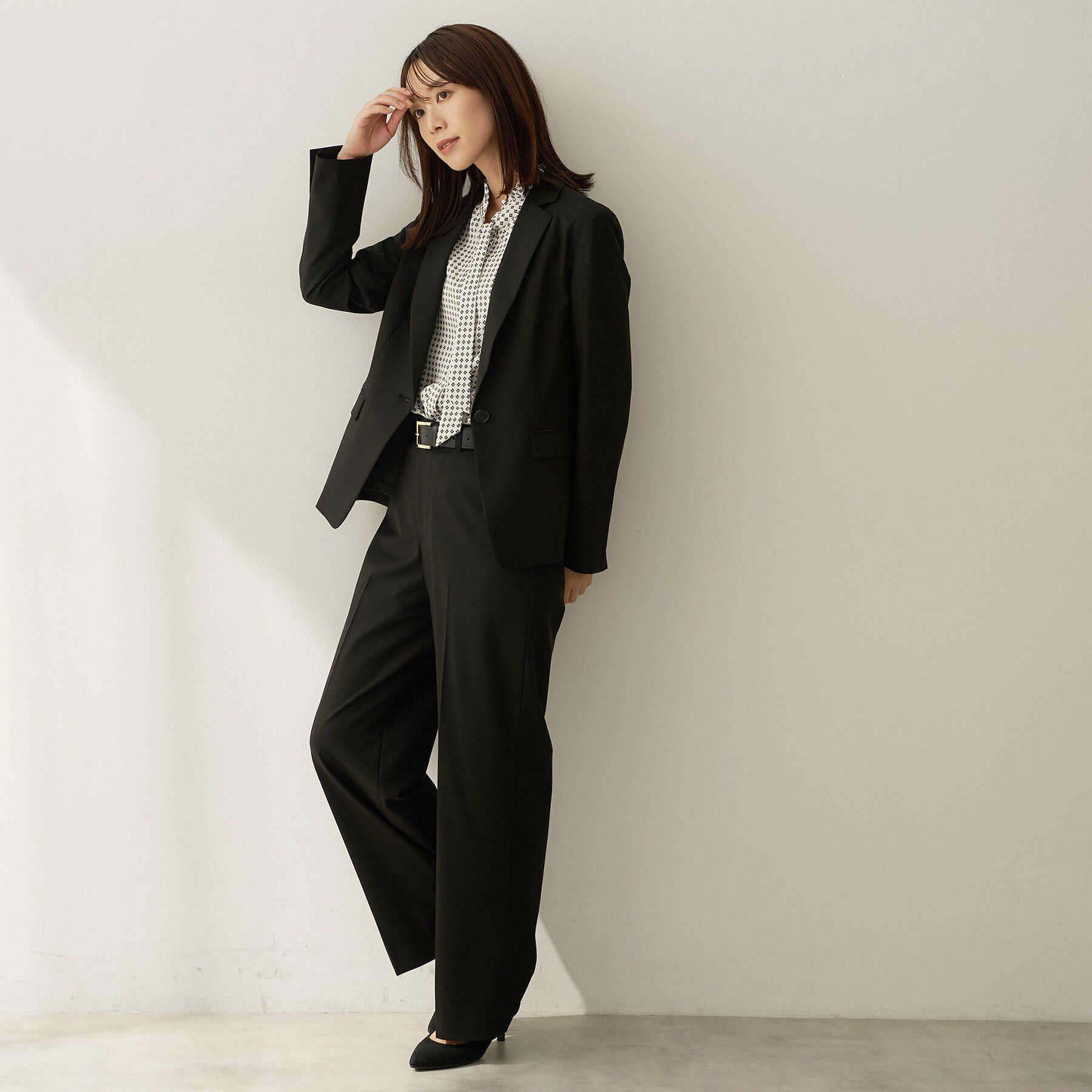 UNTITLED「【セットアップ】ウールブレンドワイドパンツ」|その他|