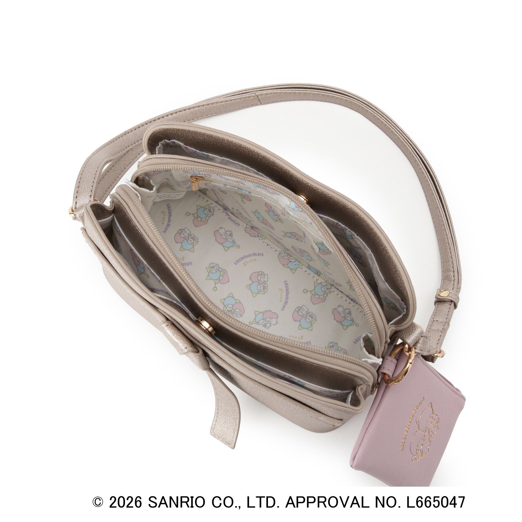 grove「【シナモロール＆リトルツインスターズ】リボンショルダー」|ショルダー・メッセンジャー|