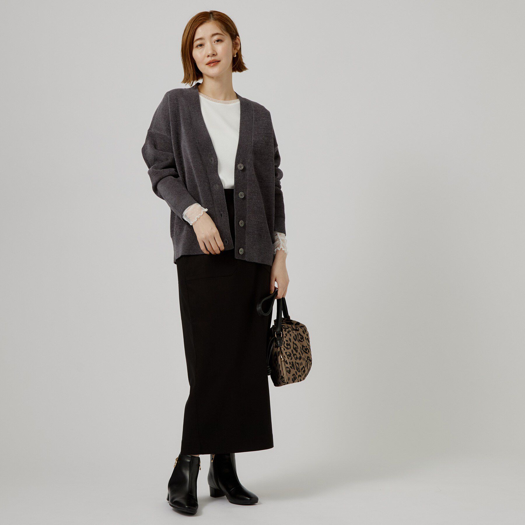 grove「【重ね着にも◎】チュールドッキングテレコカットソー」|Tシャツ・カットソー|