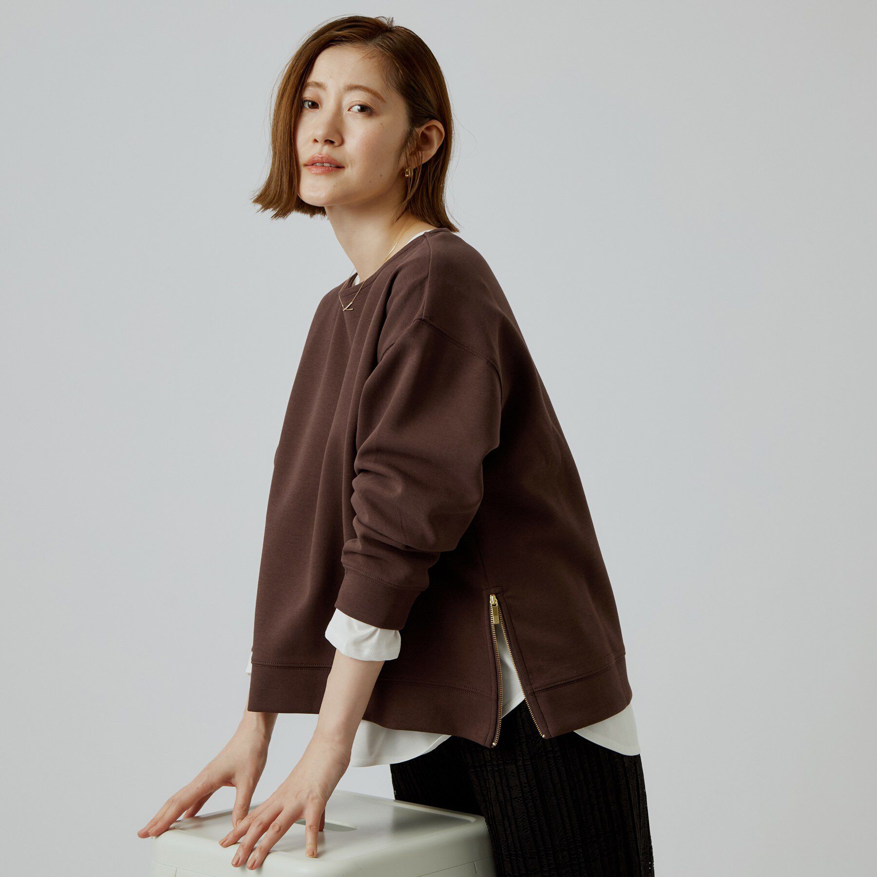 grove「ダンボーサイドジッププルオーバー」|Tシャツ・カットソー|
