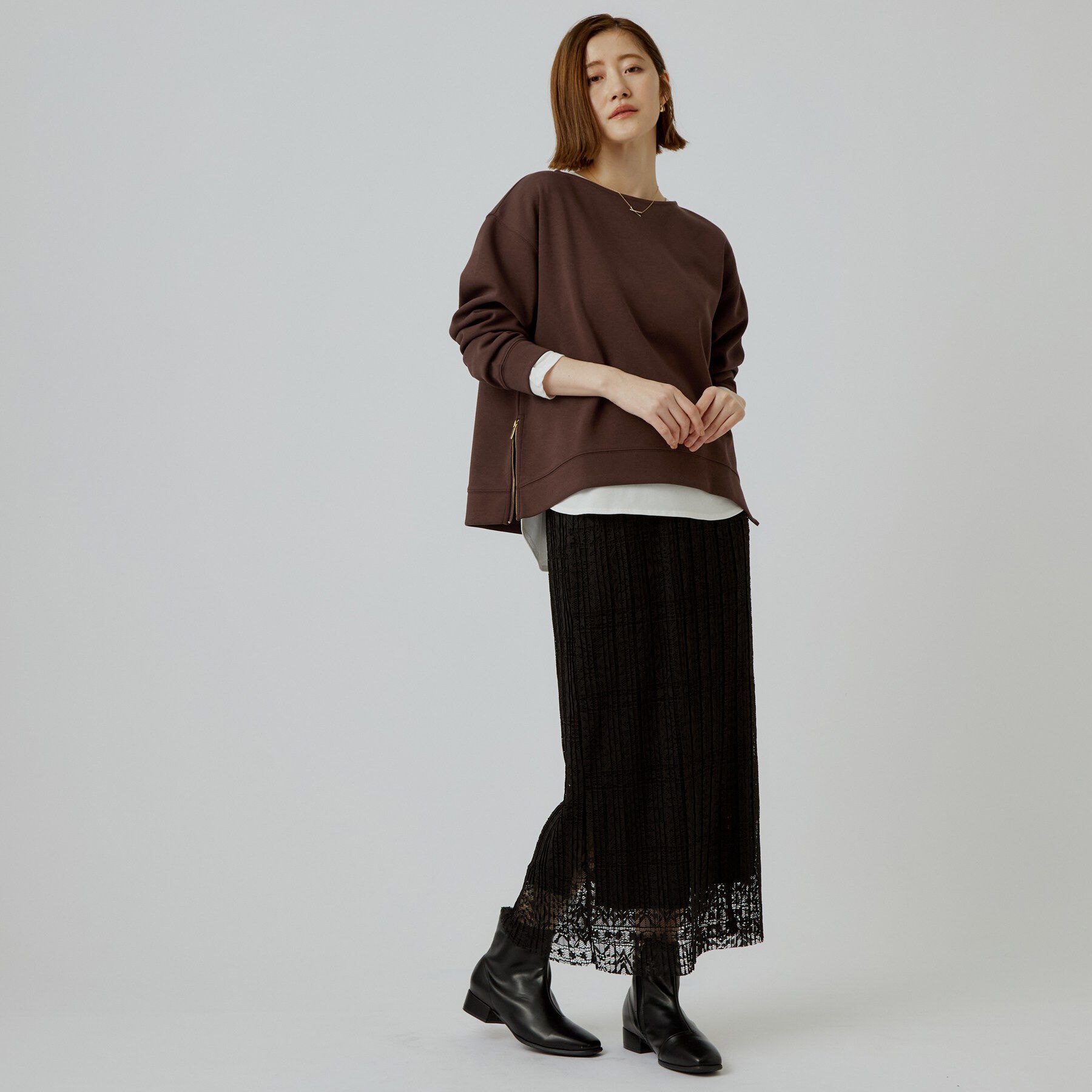 grove「ダンボーサイドジッププルオーバー」|Tシャツ・カットソー|