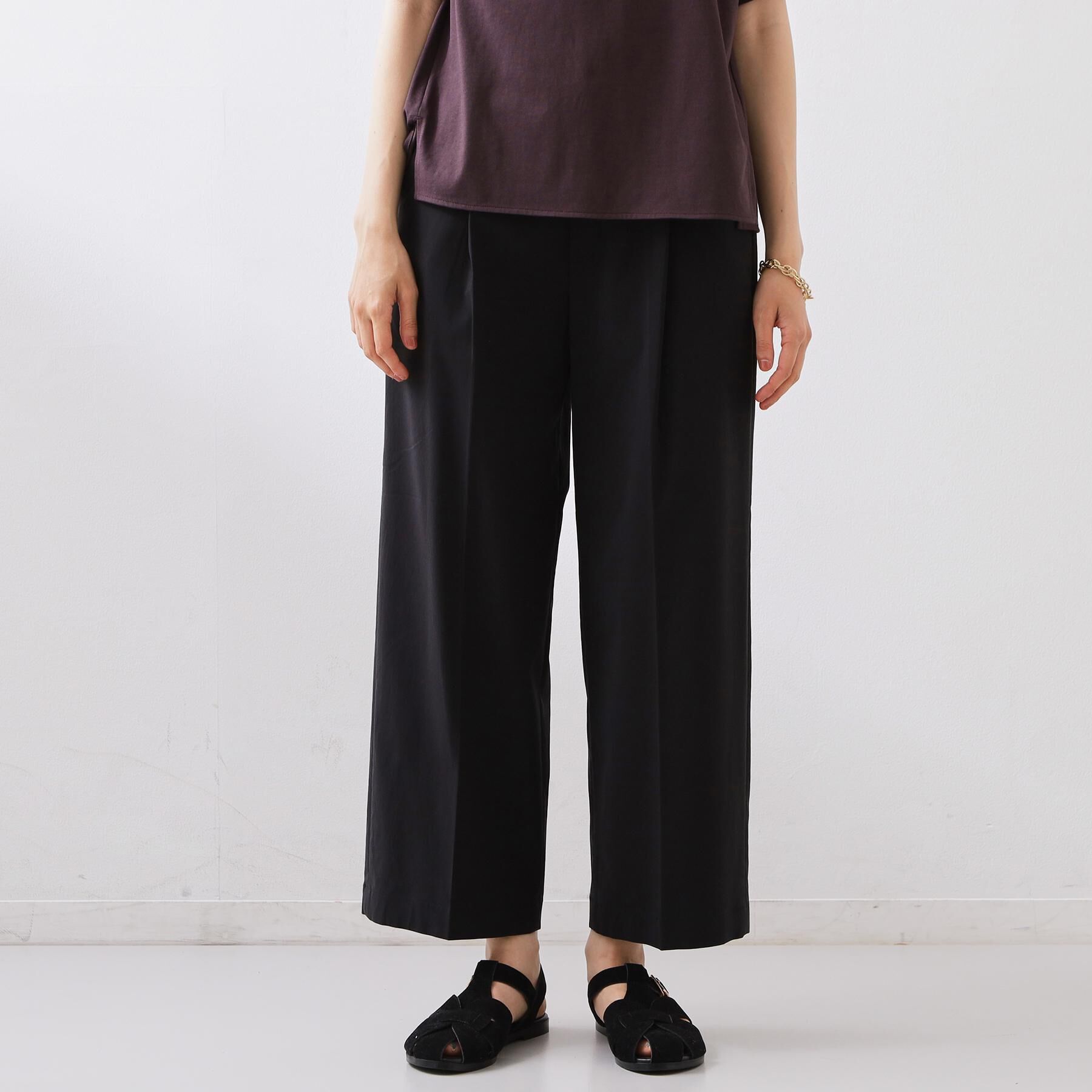 THE SHOP TK「【XS-XL/着丈選べる】心地よいストレッチワイドパンツ」|その他|