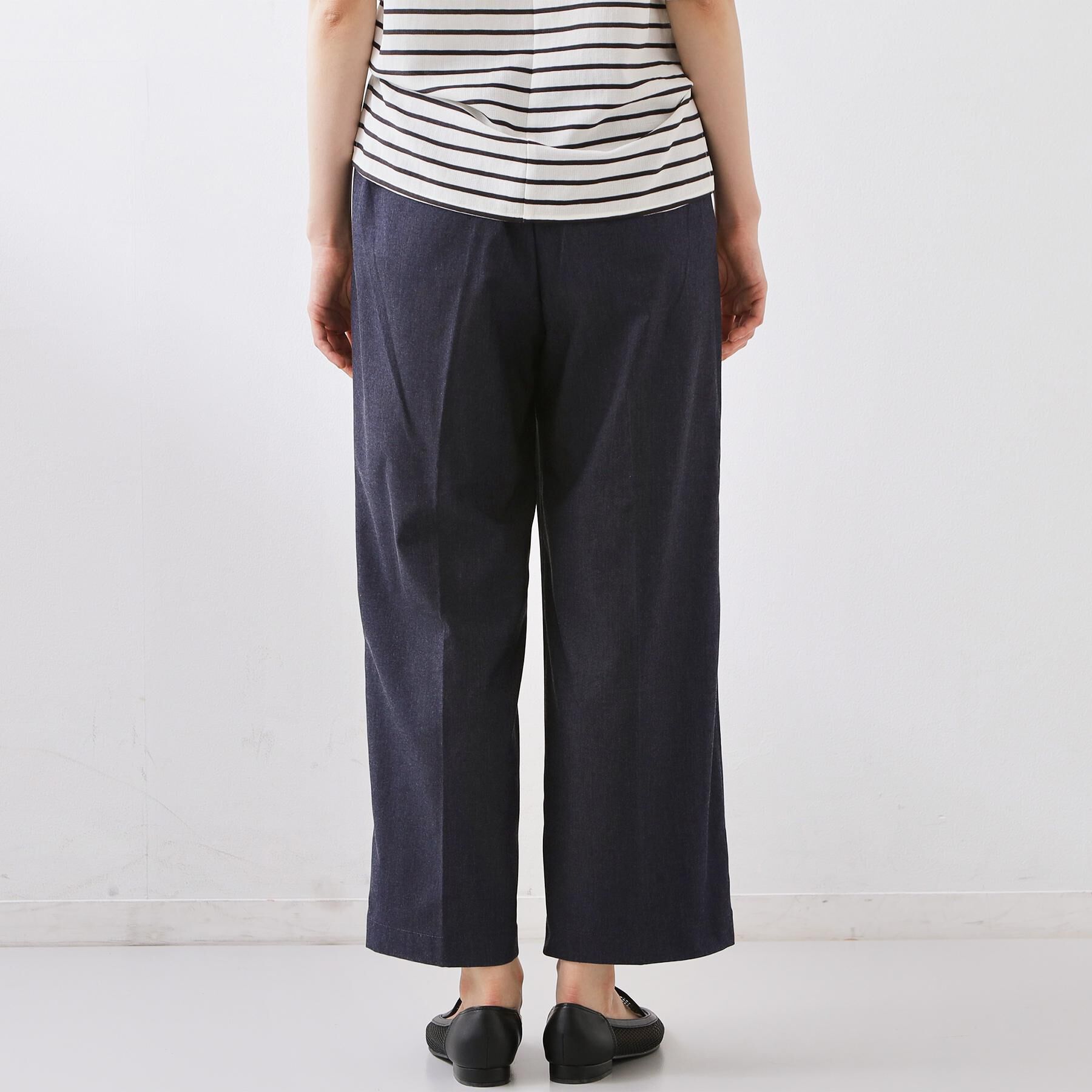 THE SHOP TK「【XS-XL/着丈選べる】心地よいストレッチワイドパンツ」|その他|