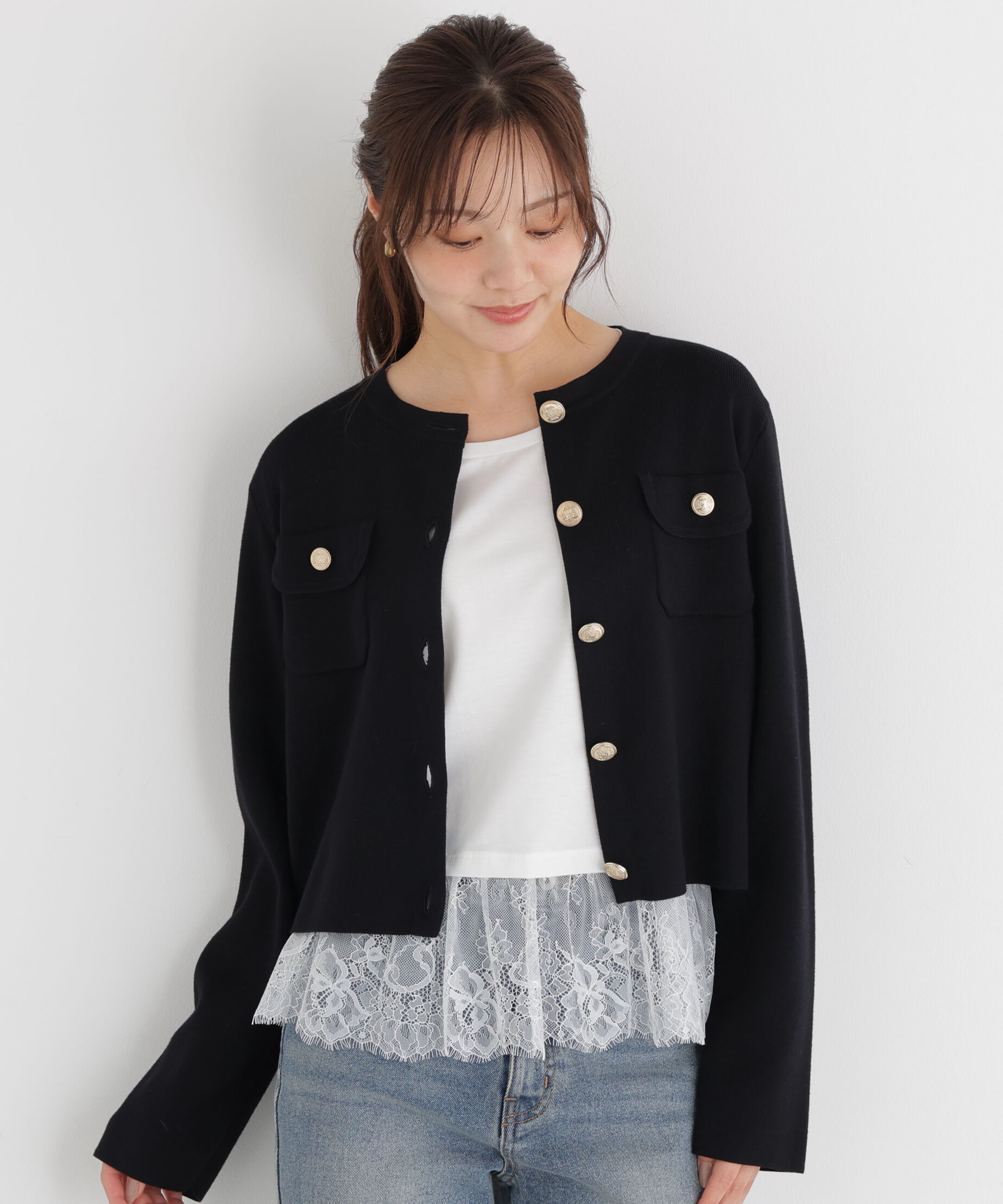 PROPORTION BODY DRESSING「シルク混カーディガン」|カーディガン|