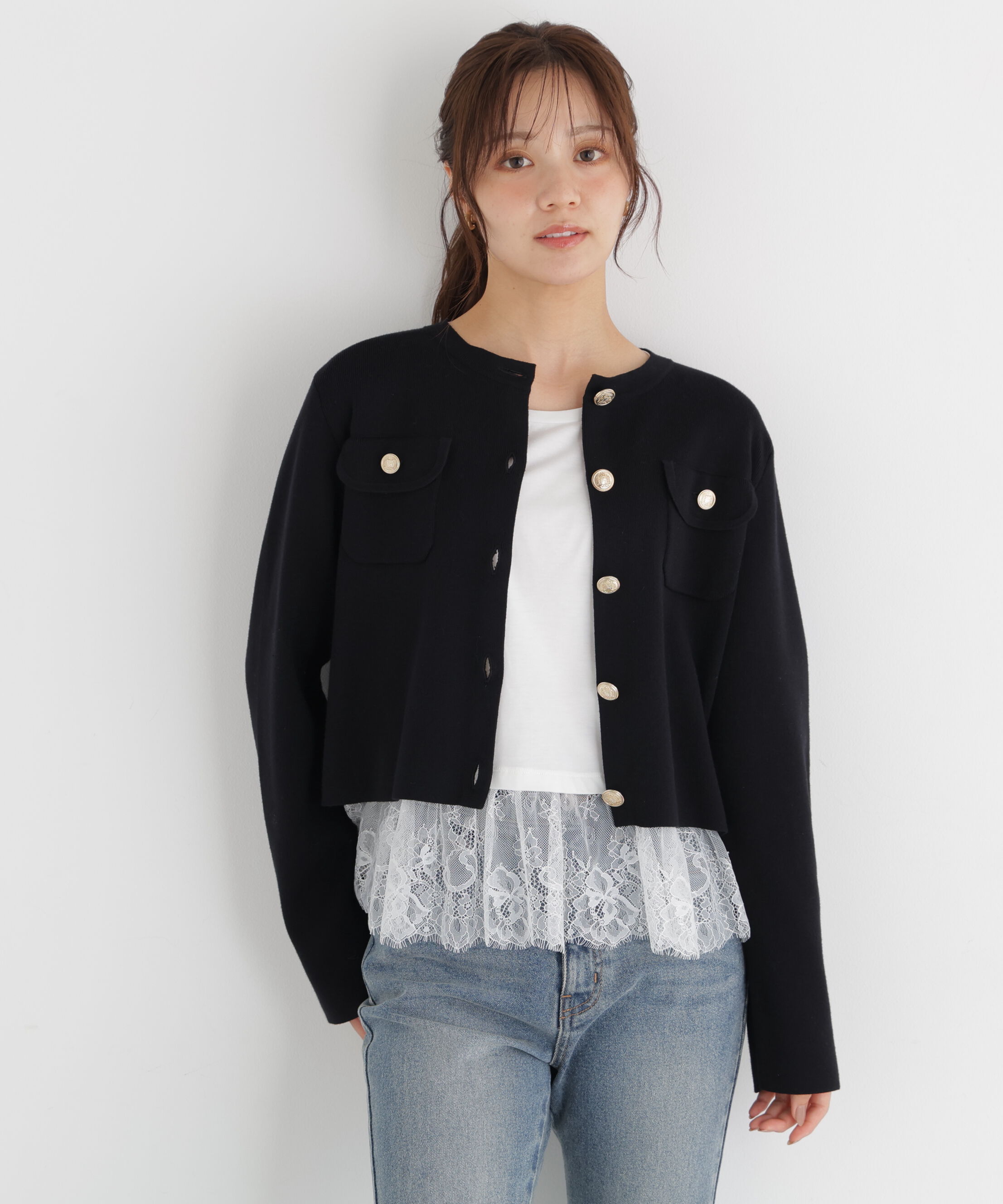 PROPORTION BODY DRESSING「シルク混カーディガン」|カーディガン|