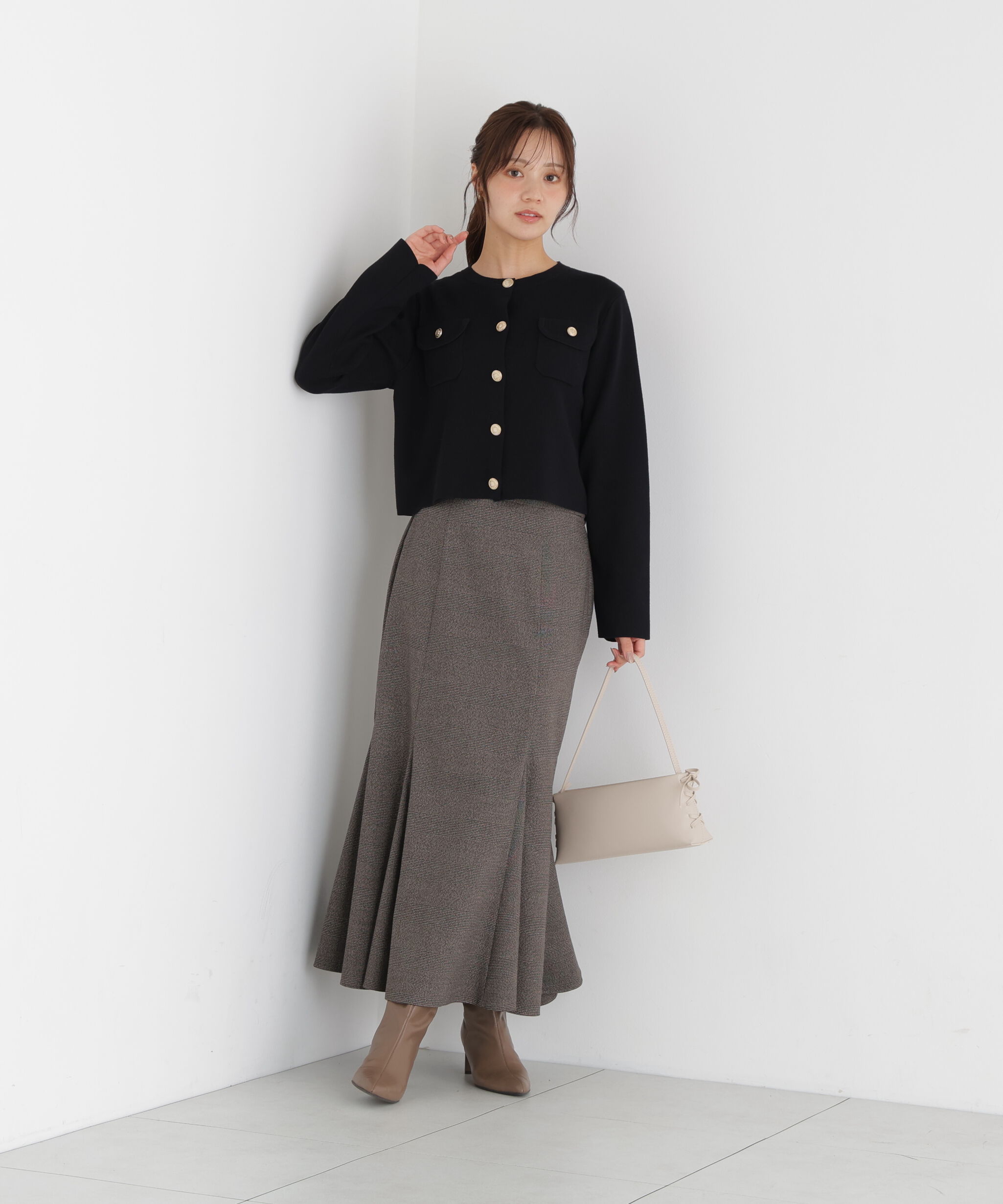 PROPORTION BODY DRESSING「シルク混カーディガン」|カーディガン|