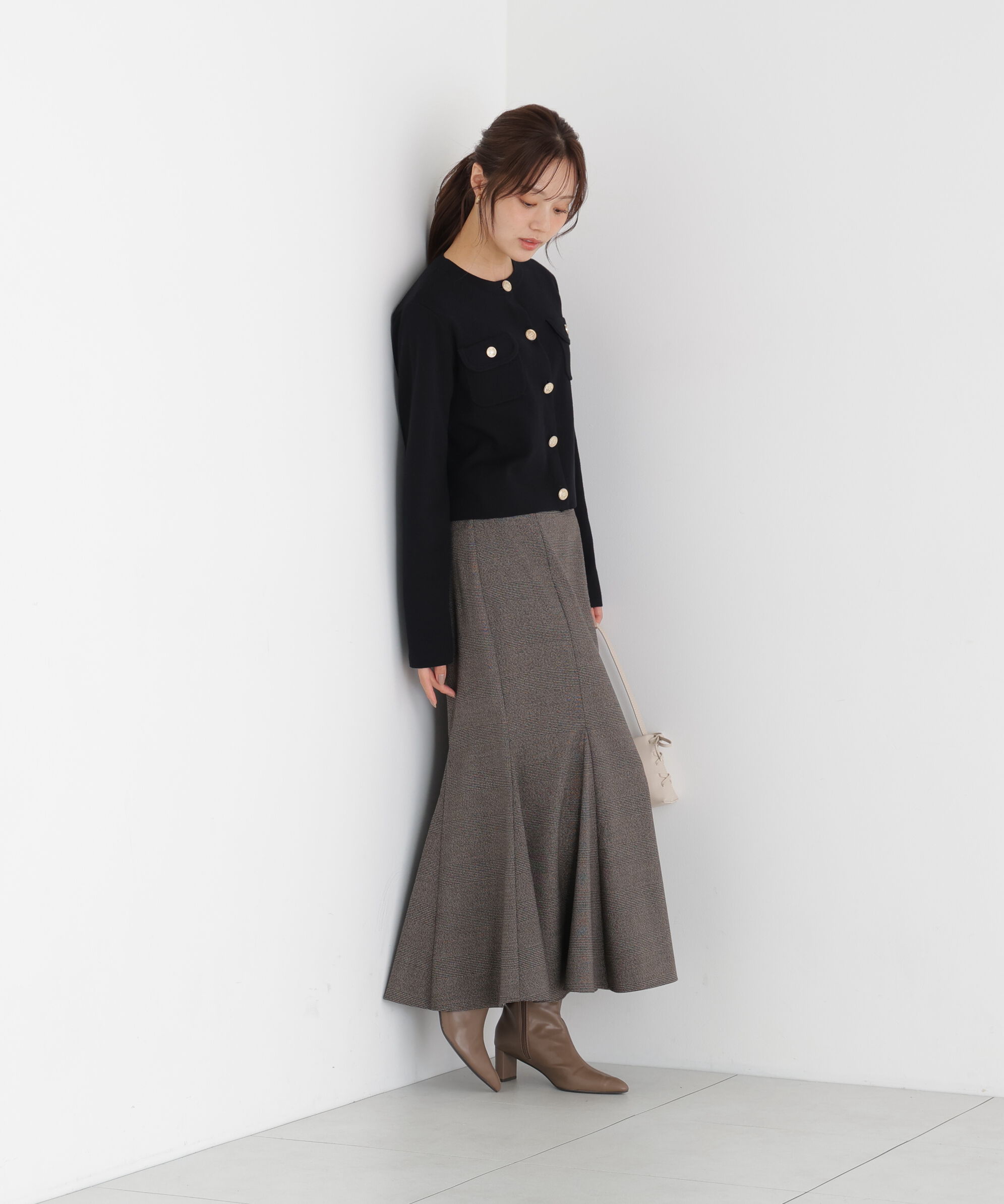 PROPORTION BODY DRESSING「シルク混カーディガン」|カーディガン|
