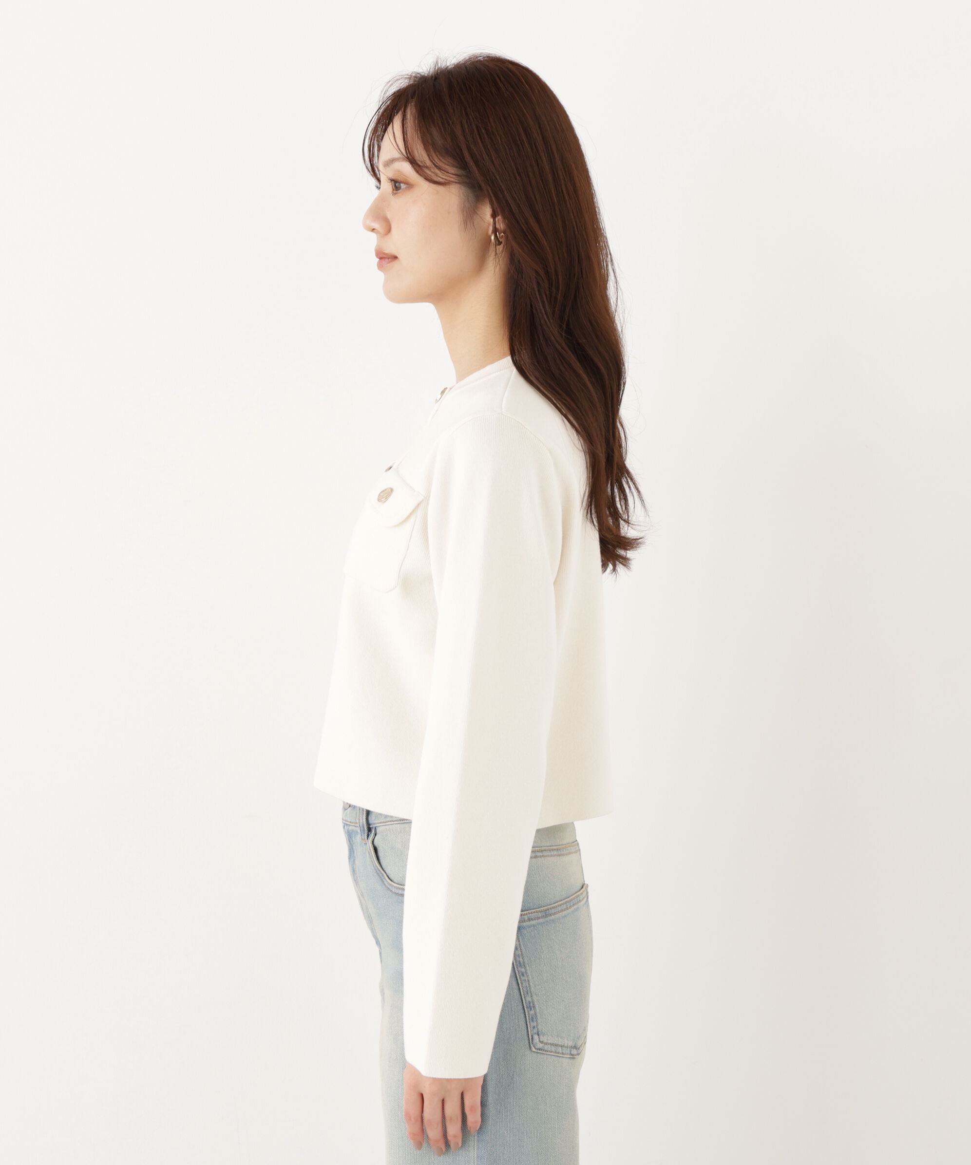 PROPORTION BODY DRESSING「シルク混カーディガン」|カーディガン|