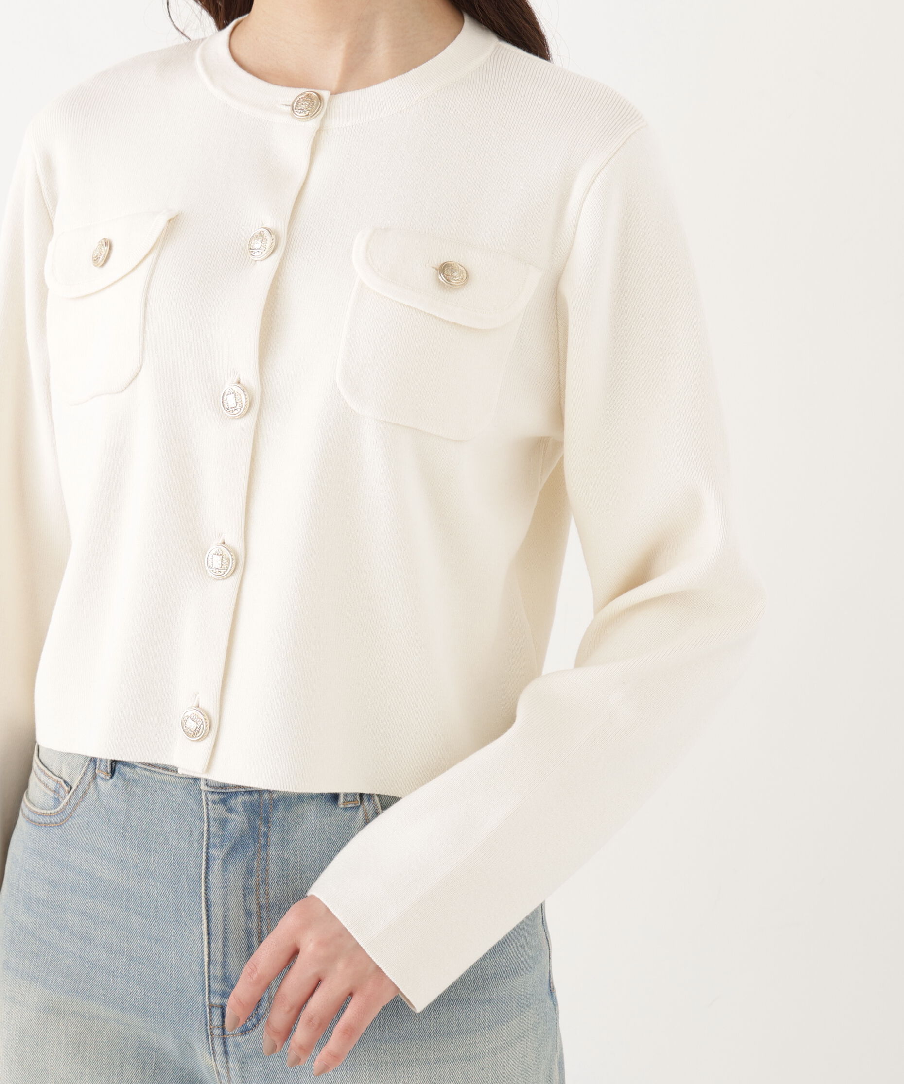 PROPORTION BODY DRESSING「シルク混カーディガン」|カーディガン|