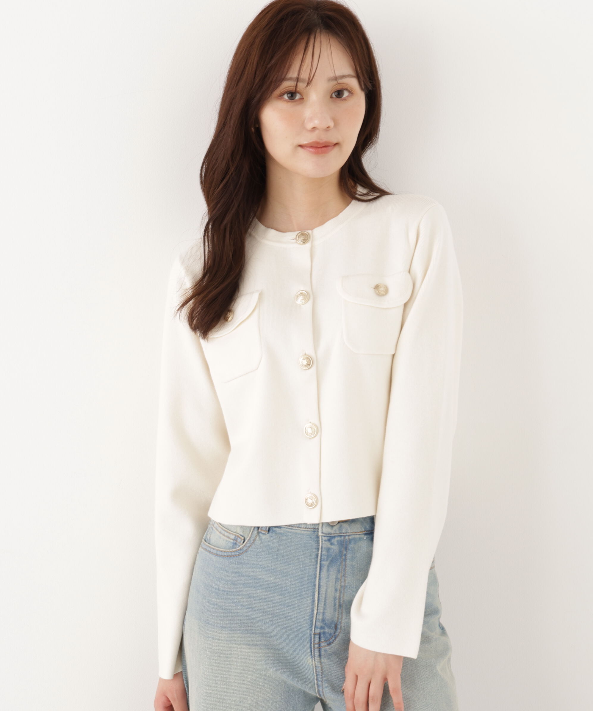PROPORTION BODY DRESSING「シルク混カーディガン」|カーディガン|
