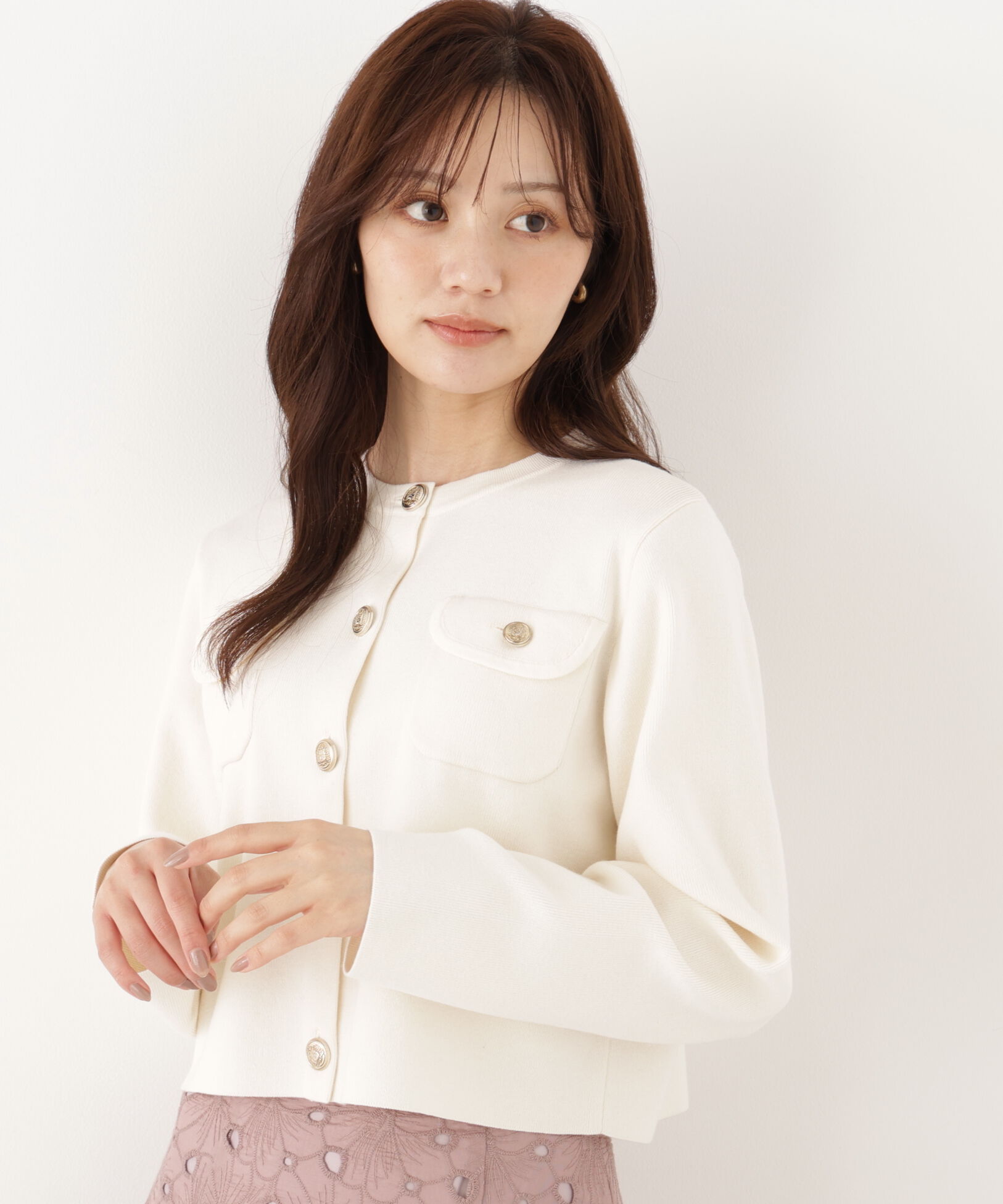 PROPORTION BODY DRESSING「シルク混カーディガン」|カーディガン|