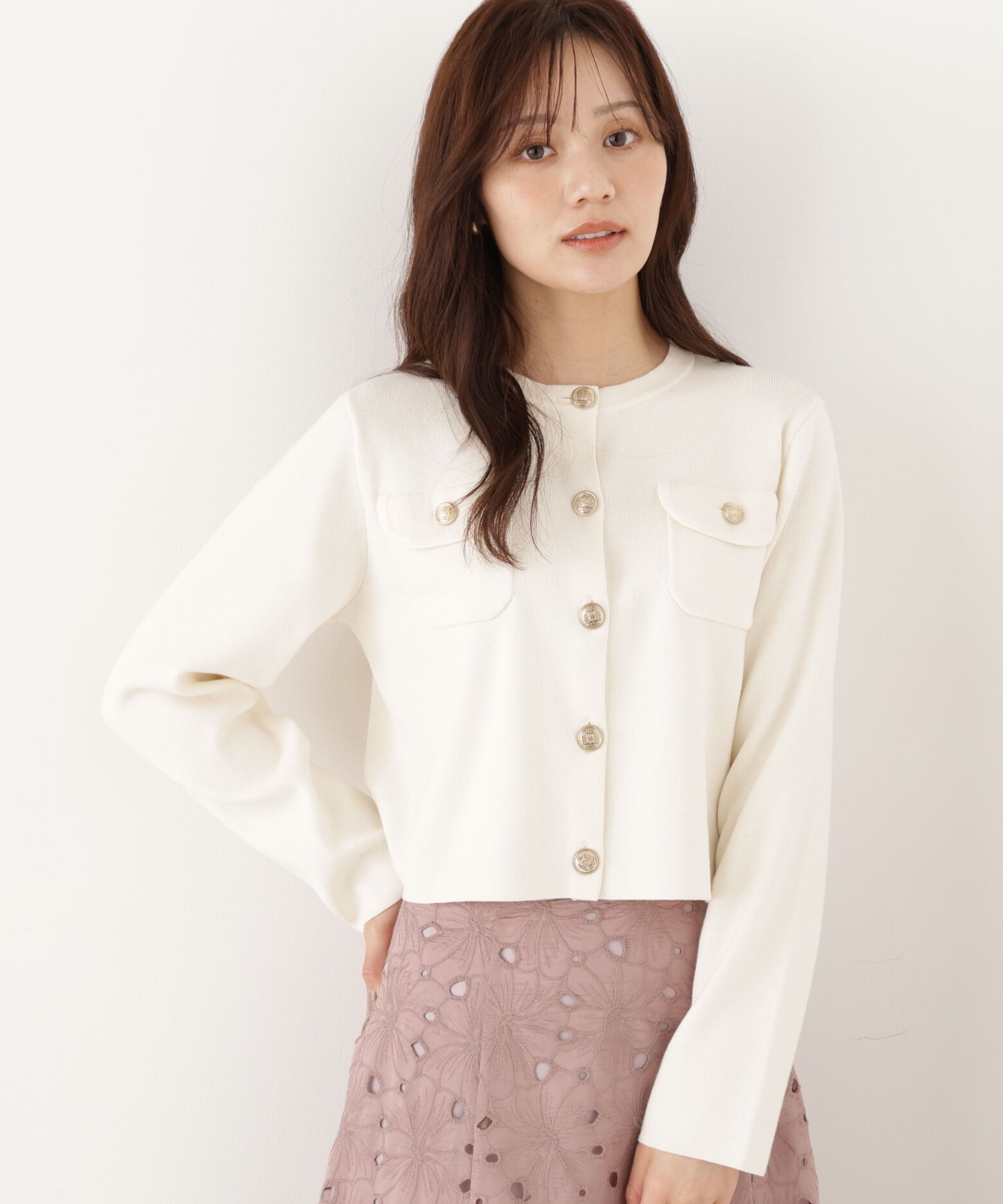 PROPORTION BODY DRESSING「シルク混カーディガン」|カーディガン|